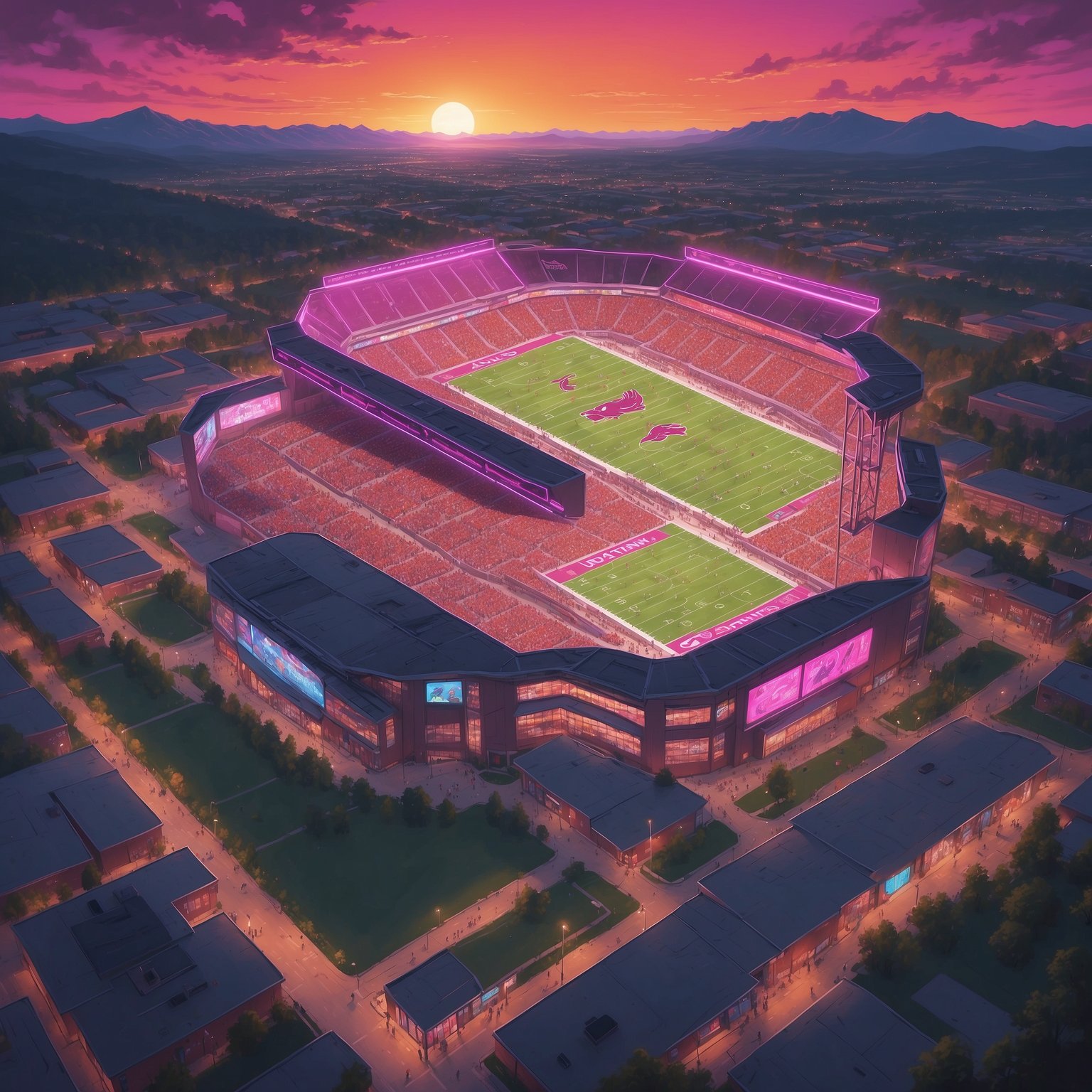 Virginia Tech Announces Bold Plan to Rest 15 Players—Literally Leaves Them at Home—for NC State Showdown - painting of Virginia Tech Hokies football venue