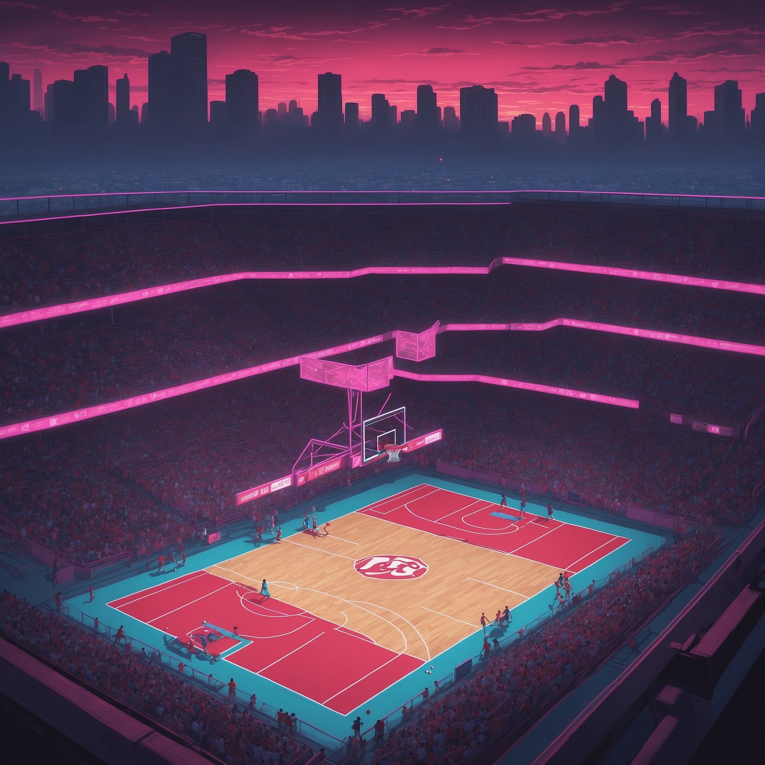Alabama Volleyball Proudly Extends Its 17-Year Winless Streak with a Nail-Biting Loss to Florida - painting of Alabama Crimson Tide Volleyball venue