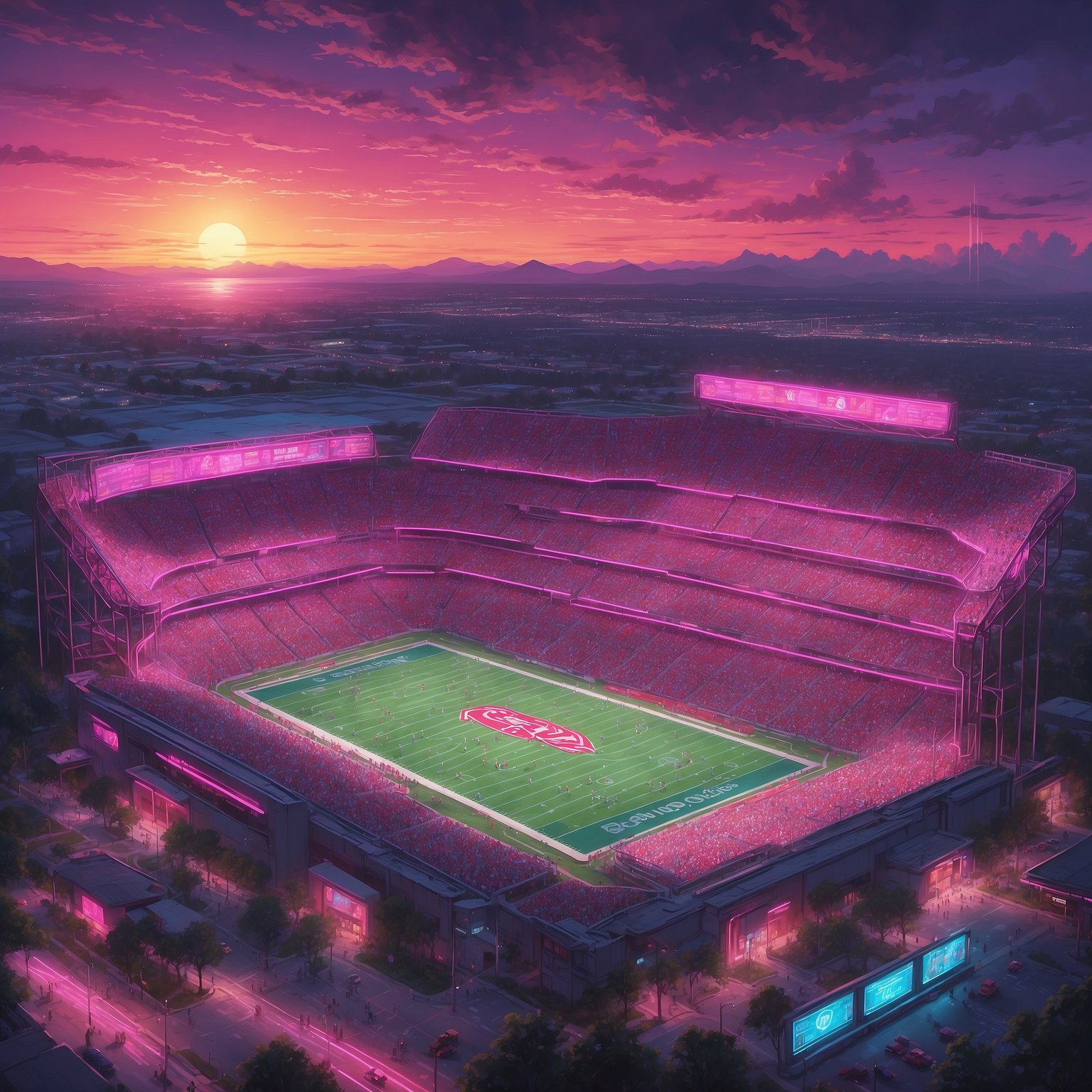 Alabama’s Defensive Guru Foresees ‘Comfortable Warm-up’ Against Vanderbilt Before Celebratory Nap - painting of Alabama Crimson Tide football venue