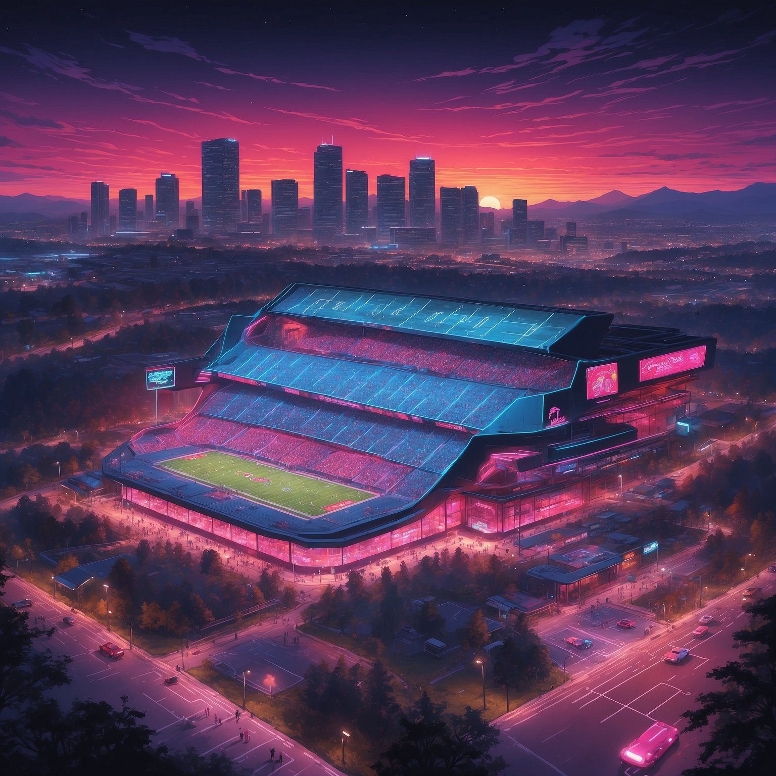 College Gameday Experts Choose Georgia Over Alabama, Admit That Predicting the Favorite Is Way Less Stressful - painting of Georgia Bulldogs football venue