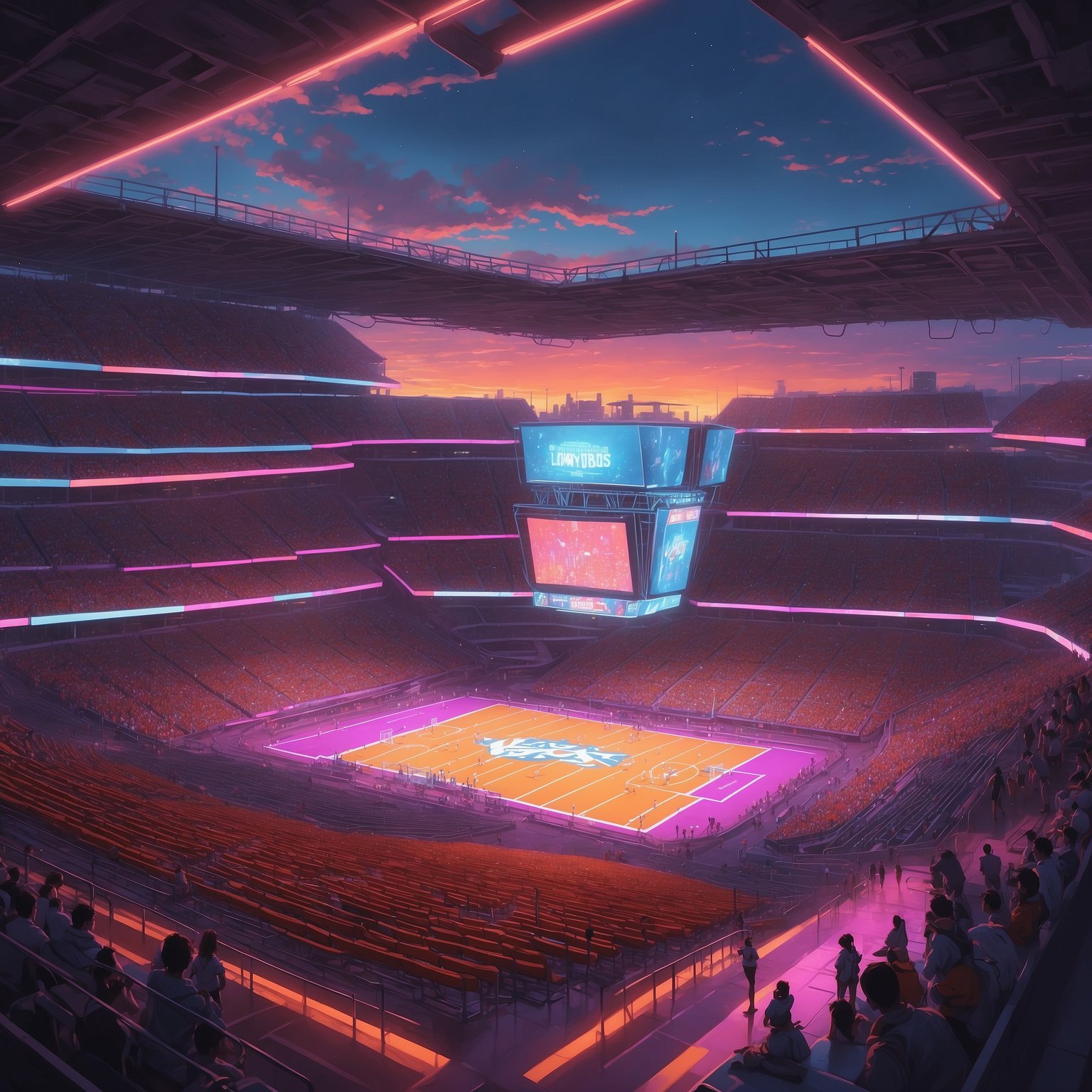 Desperate Florida Coach Pleads With Texas Longhorns to Let Him Borrow a Win This Weekend - painting of Texas Longhorns football venue