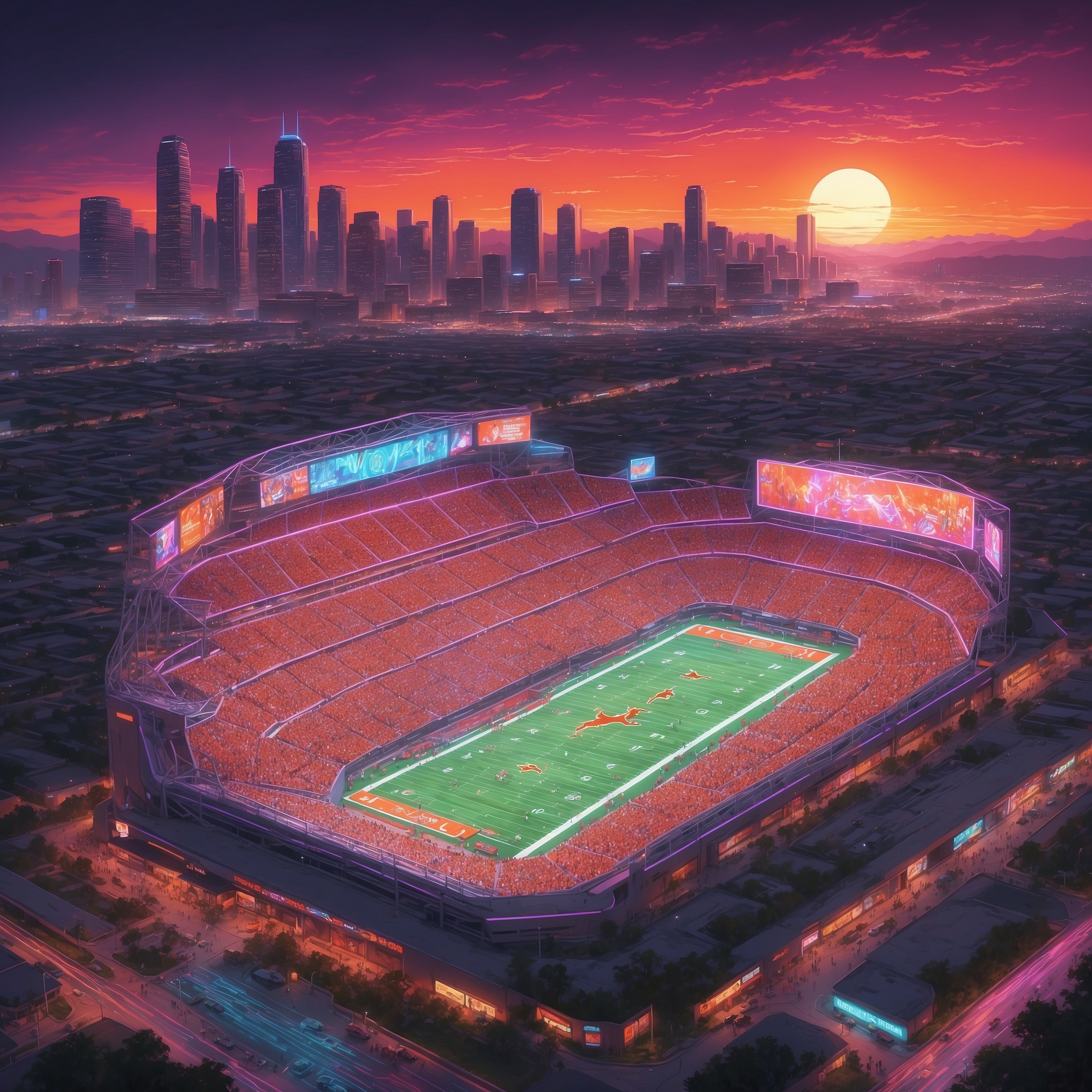 Florida Gators Celebrate DJ Lagway’s Surprising Ability to Stand on One Leg Before Texas Showdown - painting of Texas Longhorns football venue