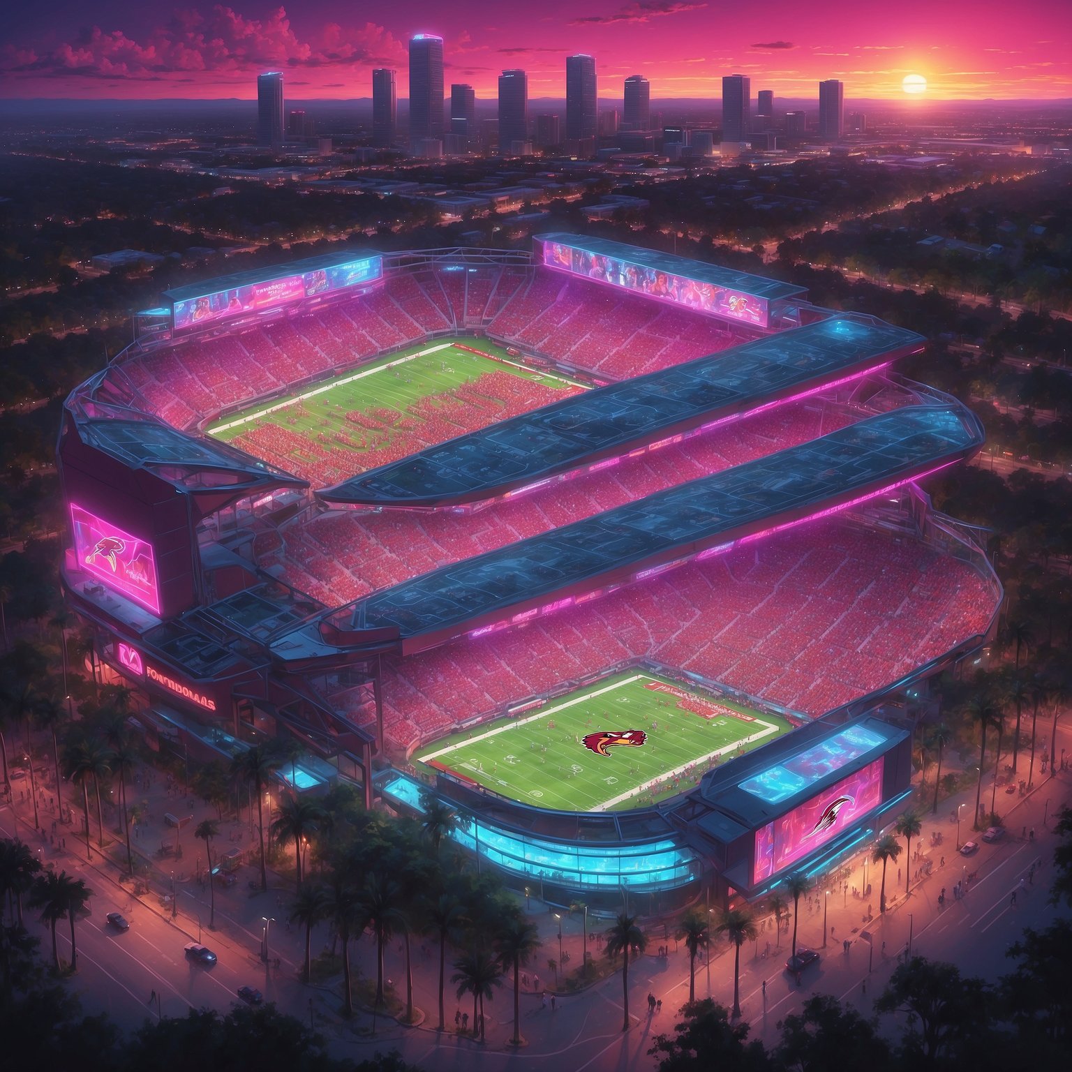 FSU and Miami to Clash in Riveting Game That’ll Solve Absolutely Nothing - painting of Florida State Seminoles football venue