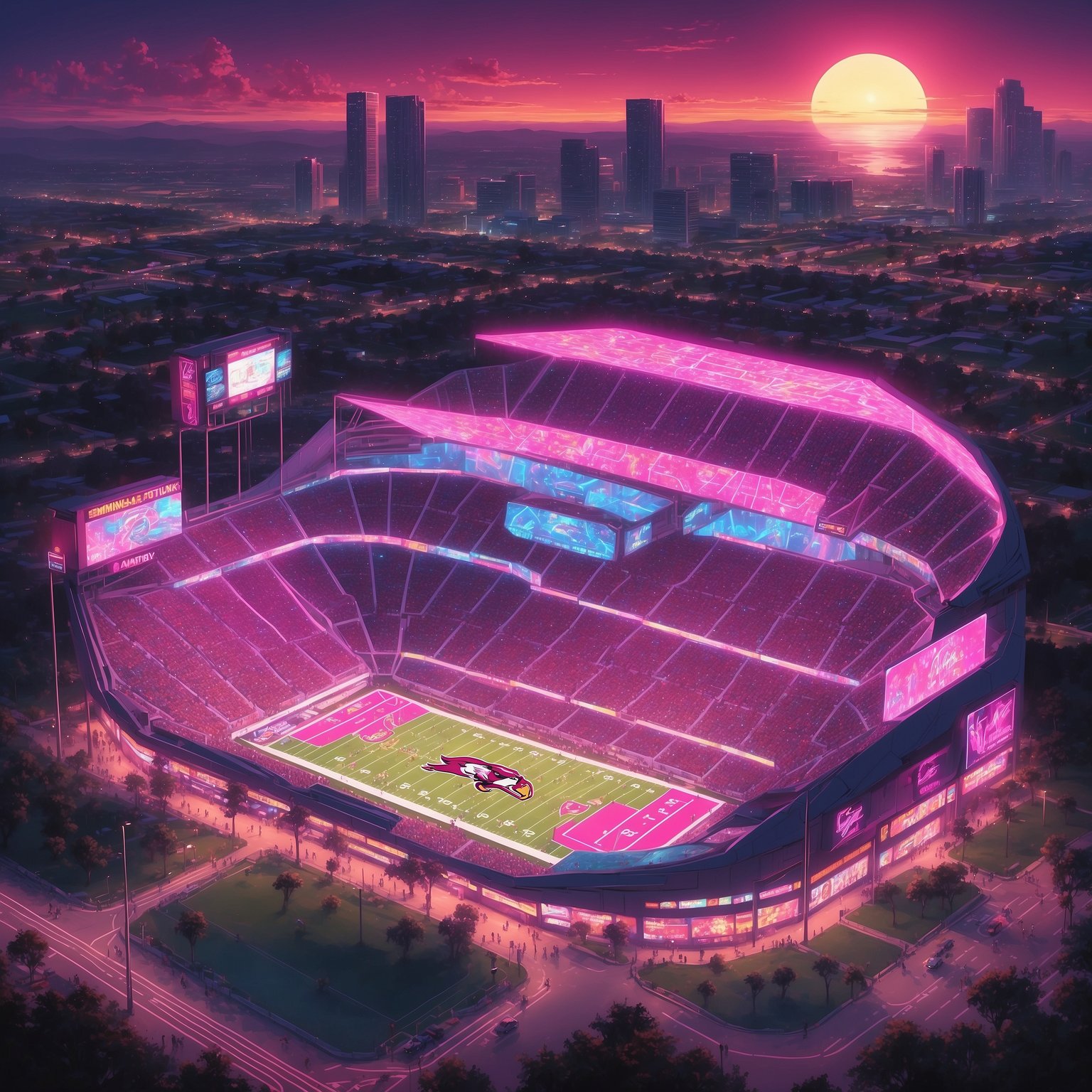 FSU Coach Urges Seminoles to ‘Remember What Winning Feels Like’ After Accidentally Losing Their First Game - painting of Florida State Seminoles football venue