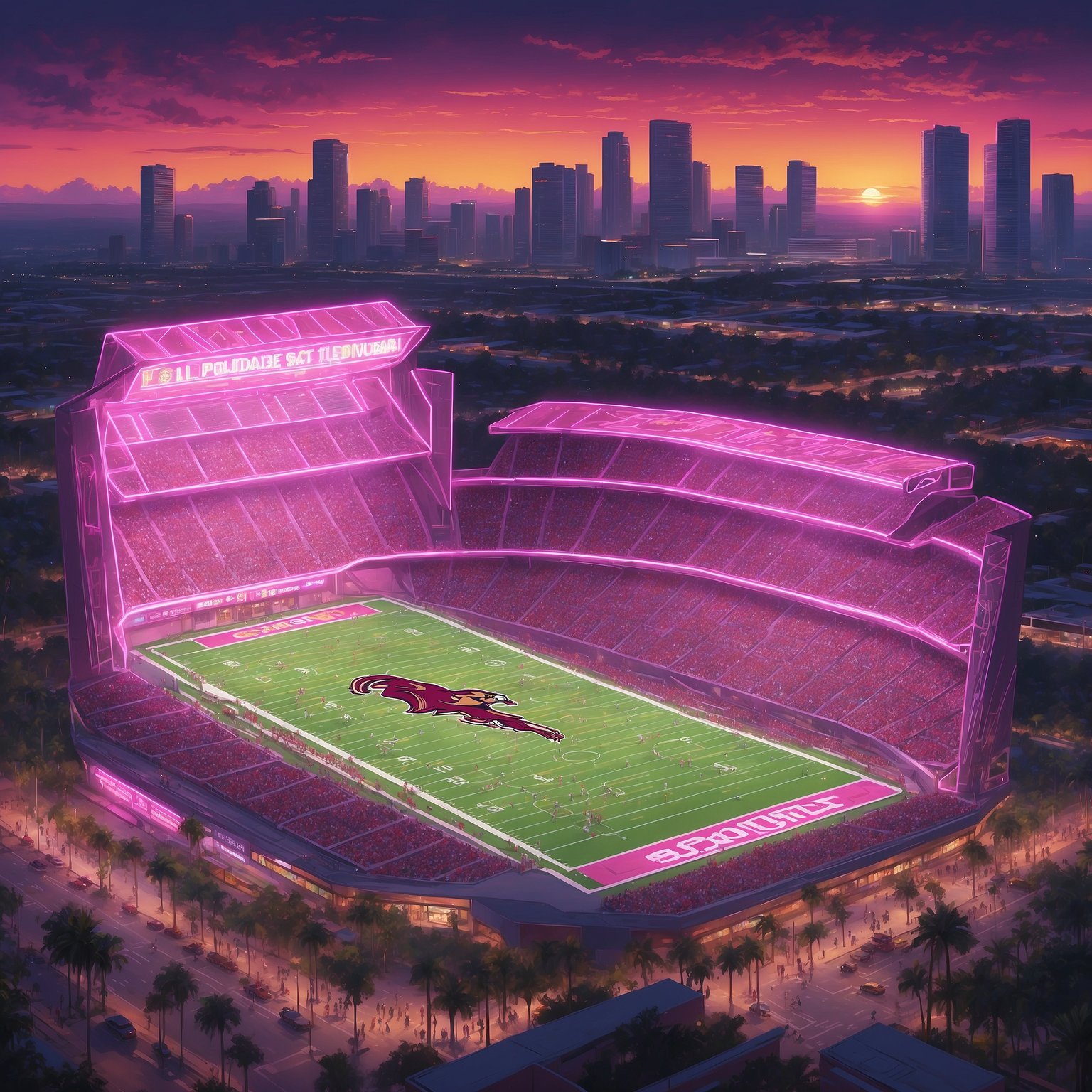 FSU Football Proudly Extends Decade-Long Record of Snubbing ESPN’s College GameDay - painting of Florida State Seminoles football venue