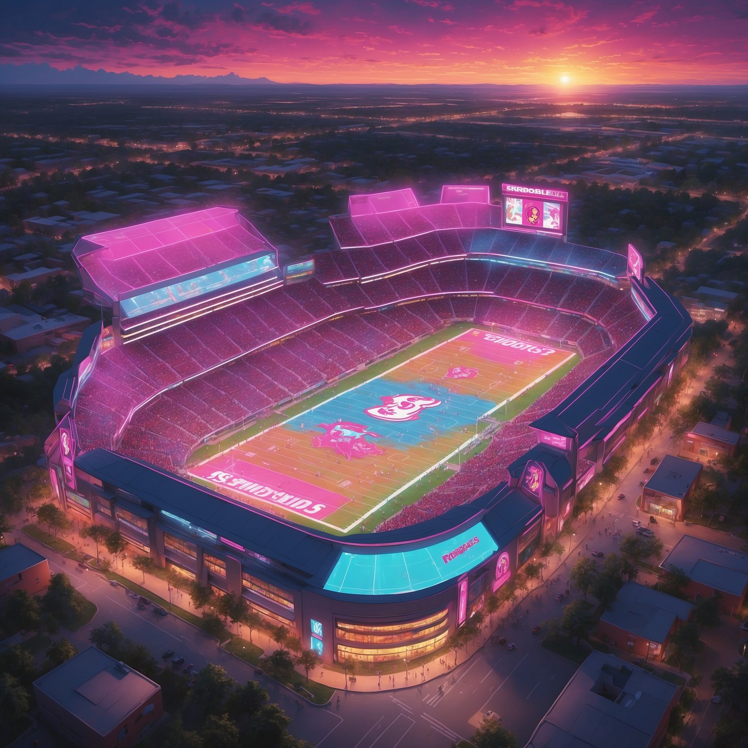 FSU’s Star QB Declared “Barely Wounded” in Explosive New Availability Report, Virginia Shudders - painting of Florida State Seminoles college football venue