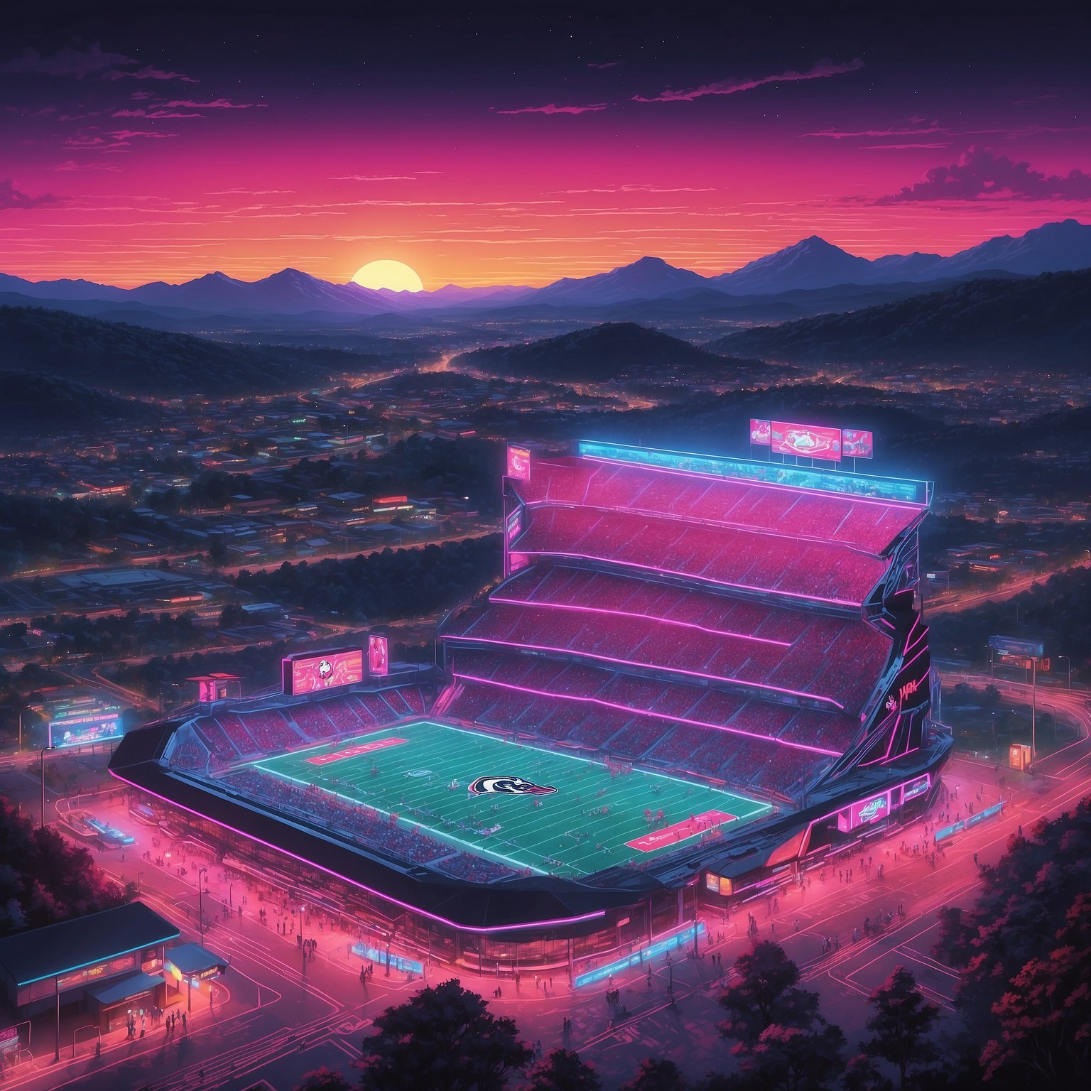 Georgia Bulldogs’ Defense Debuts Cutting-Edge “Stealth Mode” Against Alabama, Remains Perfectly Undetected at Halftime - painting of Georgia Bulldogs football venue