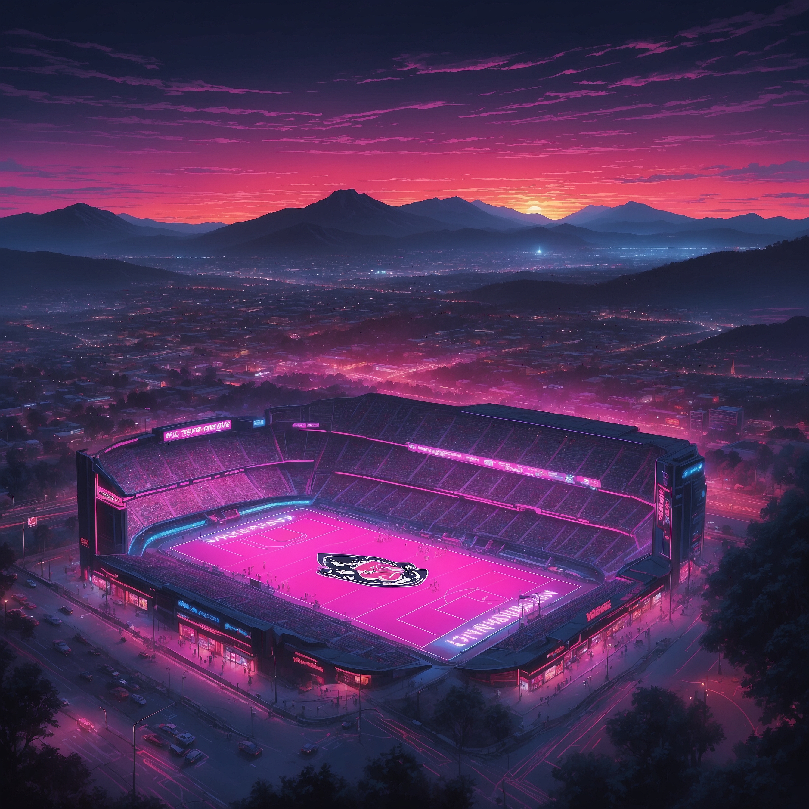 Georgia Bulldogs to Humble Alabama Crimson Tide, Because Winning Isn’t Arrogant If You’re That Good - painting of Georgia Bulldogs football venue