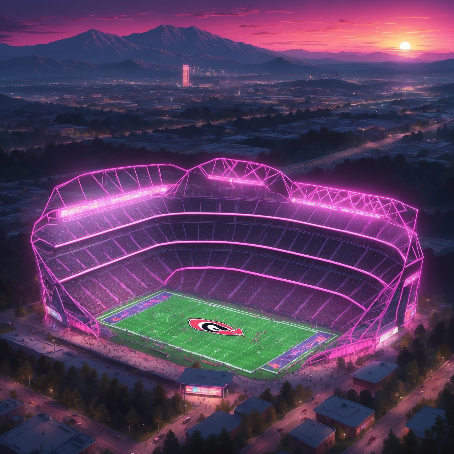 Georgia Bulldogs Unveil Doomsday Curve That Could Turn 2025 Into “Fourth-and-Fumble” Season - painting of Georgia Bulldogs football venue