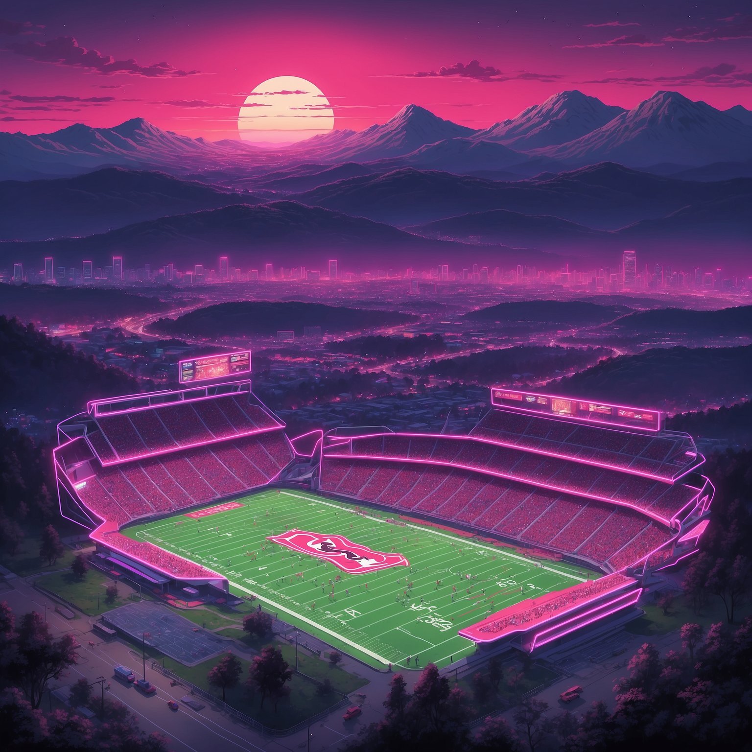 Georgia vs Alabama: Biggest Difference This Year? Both Teams Finally Read the Rulebook - painting of Georgia Bulldogs football venue