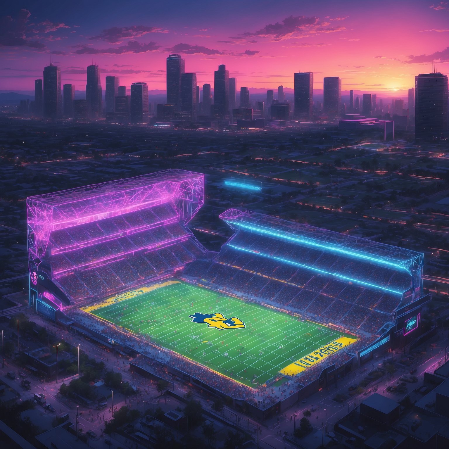 Michigan Coach Clarifies Strength-on-Strength Showdown with Wisconsin Is Definitely Not Just an Excuse to Watch Big Men Scream at Each Other - painting of Michigan Wolverines football venue