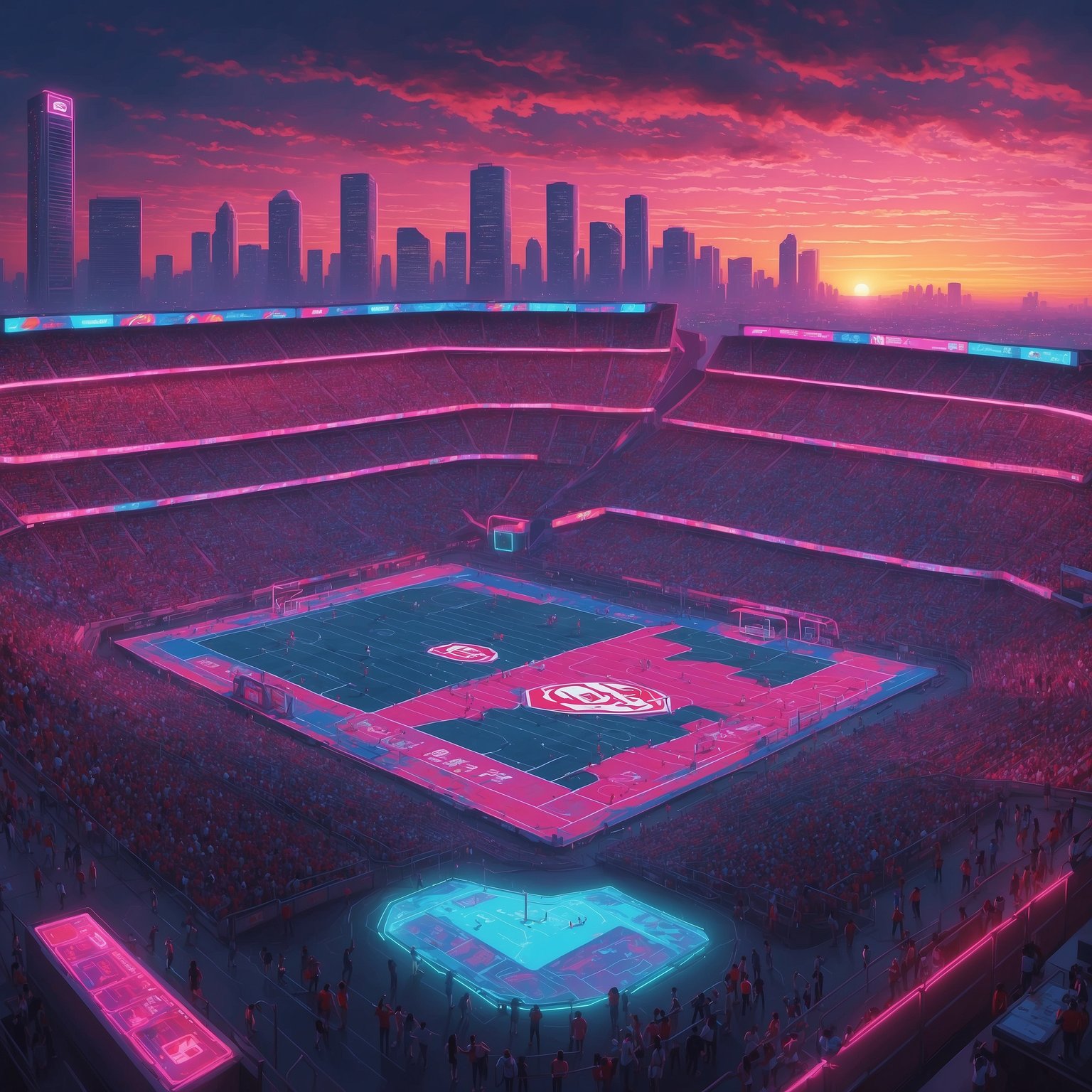 Ohio State Doctors Spectacular 24-6 Beatdown as a “Win” Despite Evidence to the Contrary - painting of Ohio State Buckeyes football venue