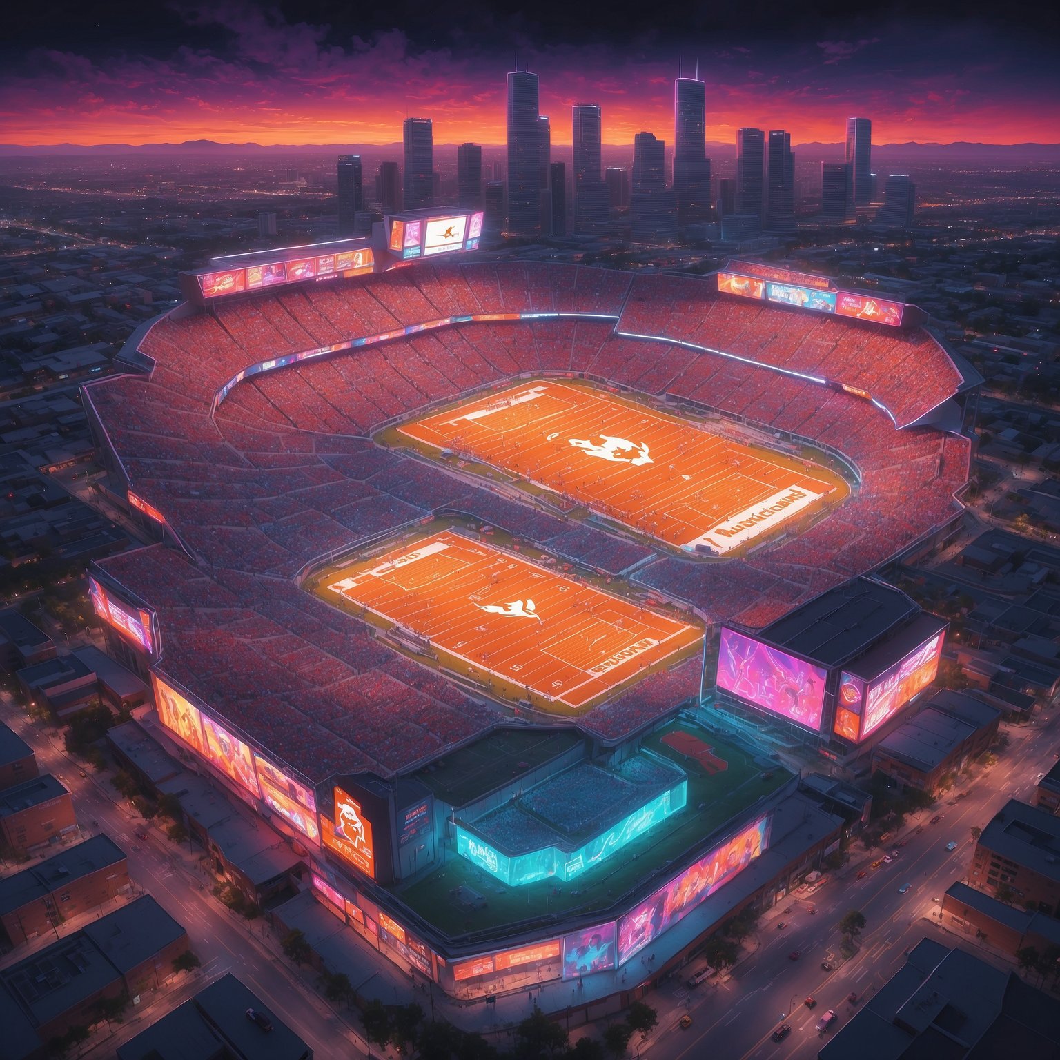 Paul Finebaum Unveils Groundbreaking New Strategy: Flip a Coin Before Commenting on Arch Manning - painting of Texas Longhorns football venue