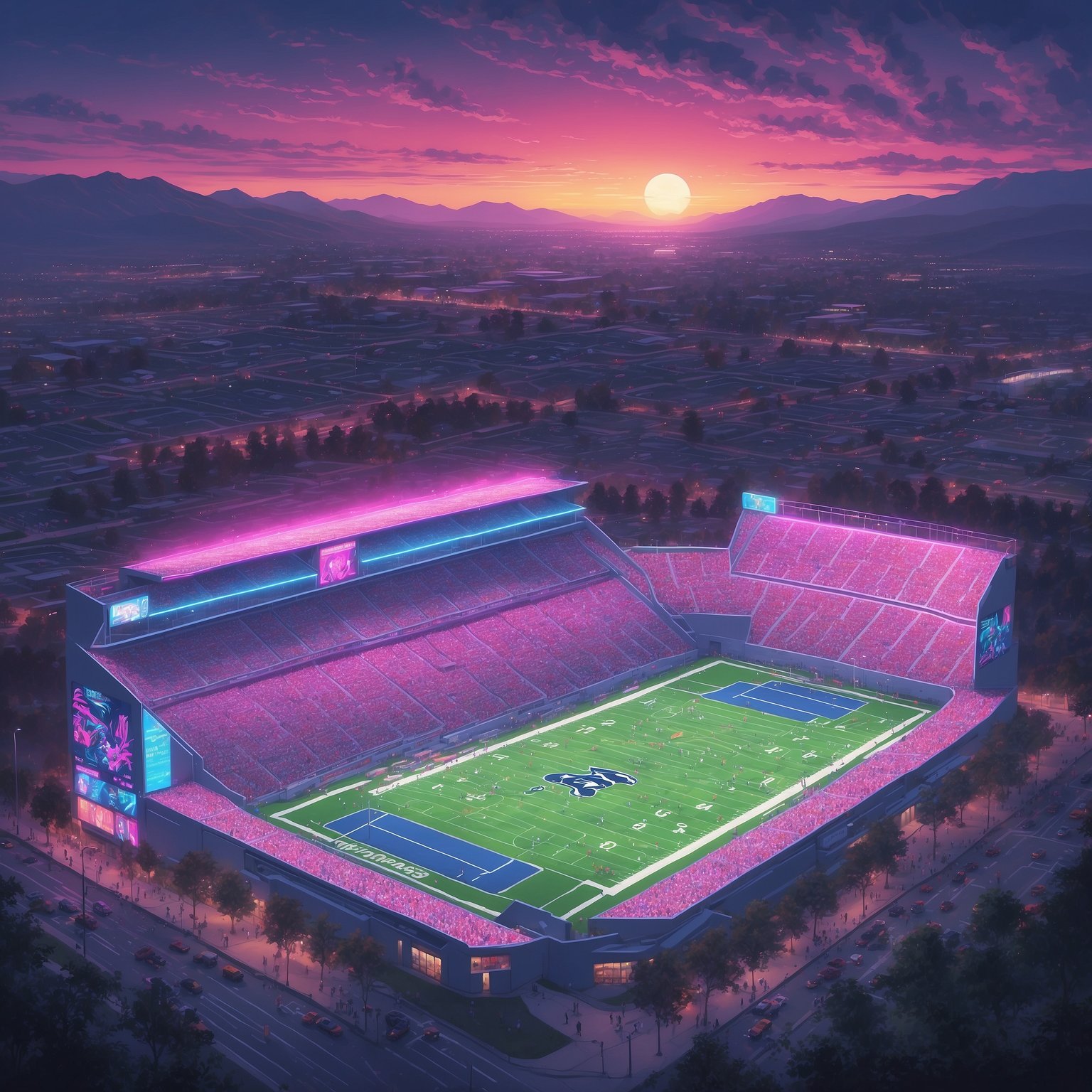 Penn State Officially Declares Jim Knowles the “Oregon Eraser” After Embarrassing Loss - painting of Penn State Nittany Lions college football venue