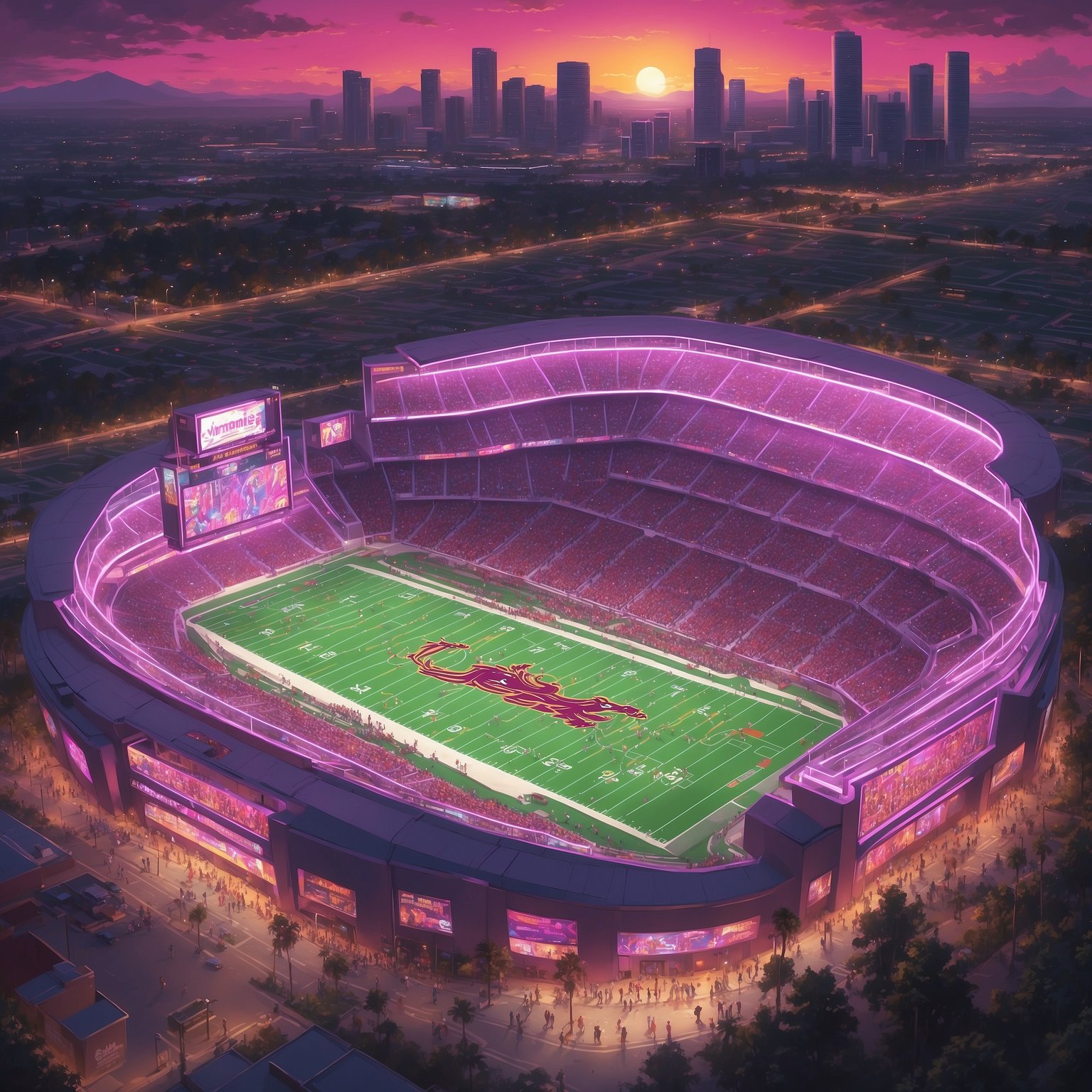 Returning FSU Commit Announces Plan to Remember Which Team He’s Supposed to Hate in Miami Clash - painting of Florida State Seminoles Football venue