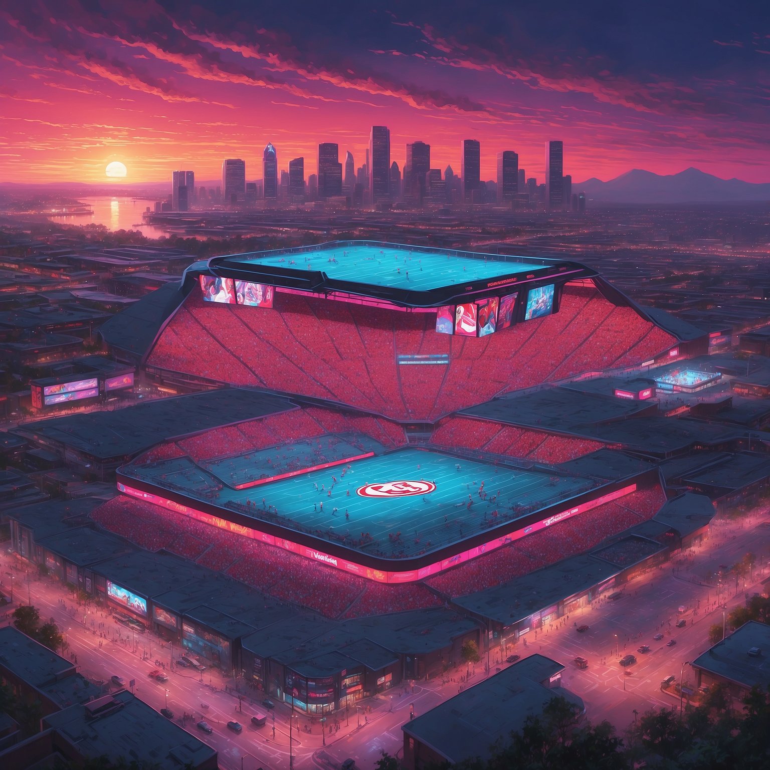 Satirical Title: NFL Draft Expert Declares Arvell Reese the “Official April Buckeye”—Because Why Wait Until May? - painting of Ohio State Buckeyes football venue