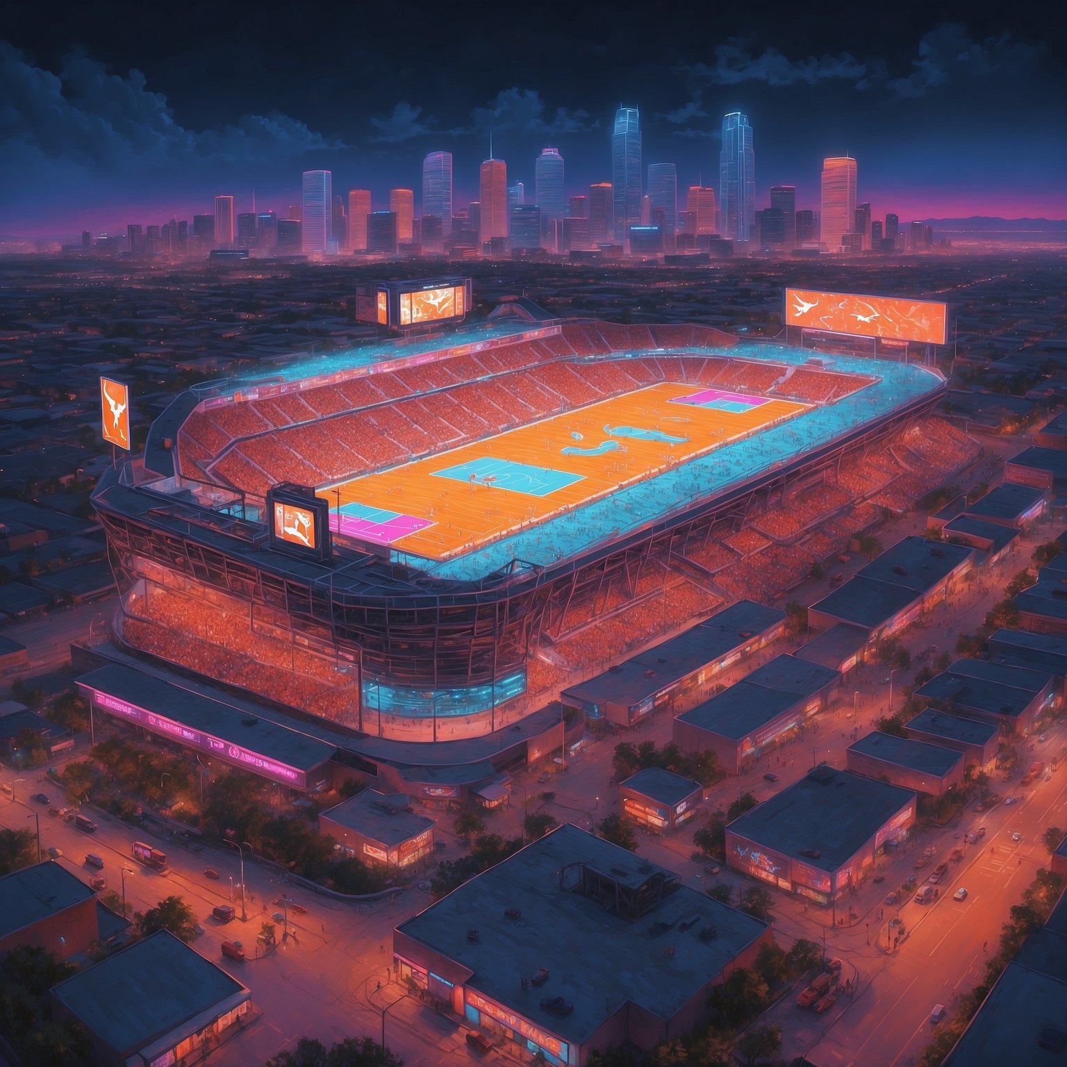 Texas Declares Arch Manning’s Next Four Starts Just As Legendary As Vince Young’s—Because Math Is Hard - painting of Texas Longhorns football venue