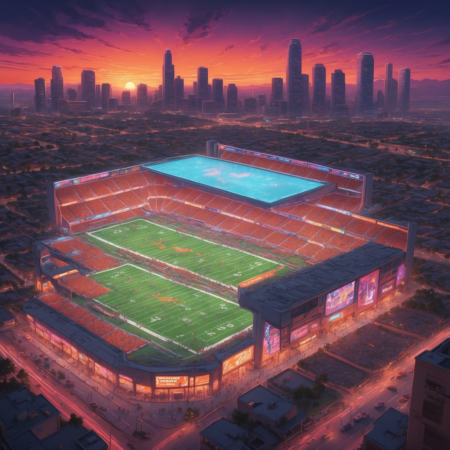 Texas Freshman Lineman Considered Filing for Dramatic Injury Leave After Being ‘Blown Away’ by Own Campus - painting of Texas Longhorns football venue