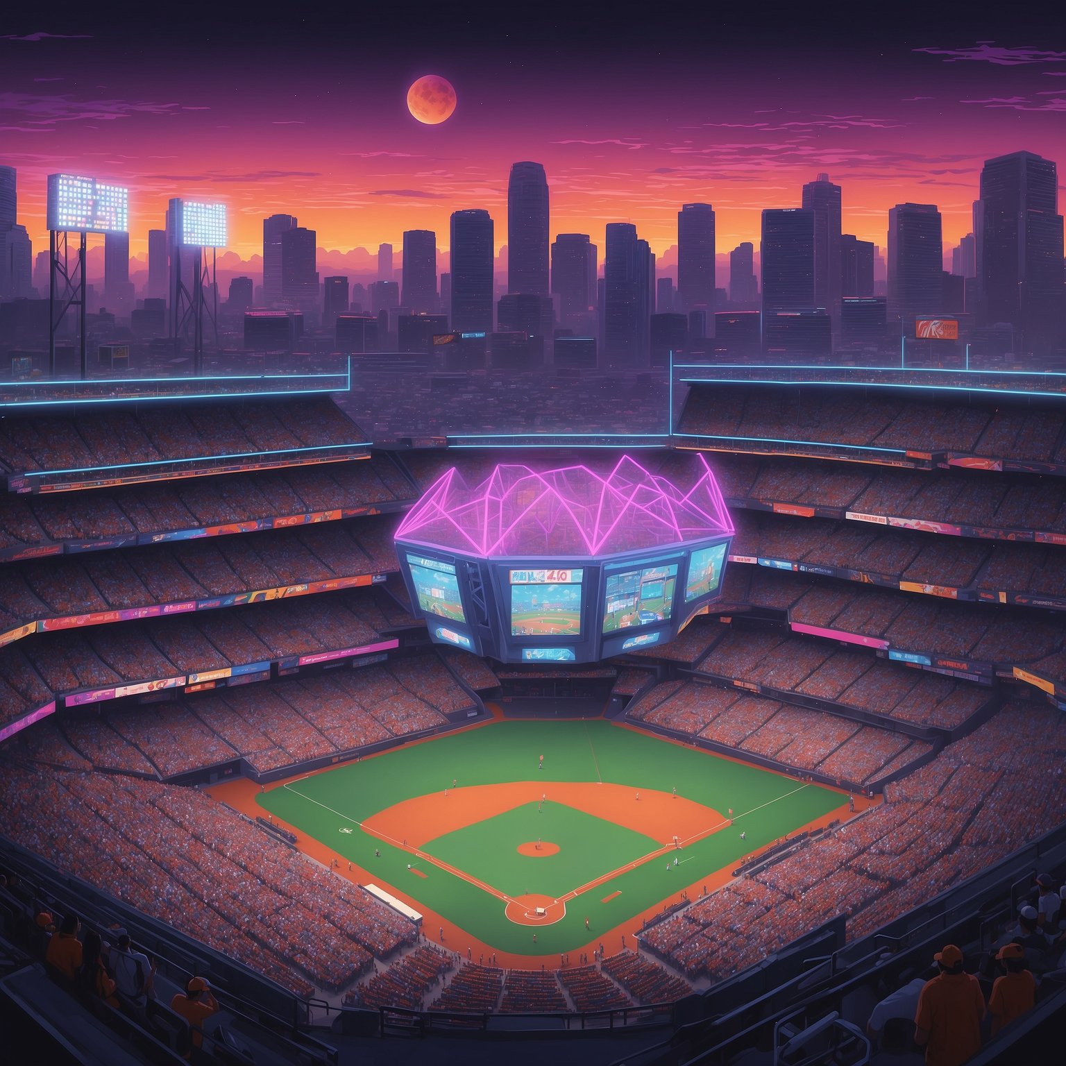 Texas Longhorns Clinch Epic 12-Inning Exhibition Win Over Texas Tech, Everyone Pretends It Actually Matters - painting of Texas Longhorns baseball venue