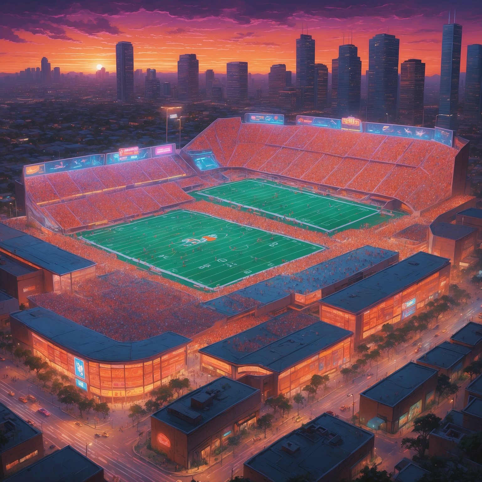 Texas Longhorns Unleash Groundbreaking “Sit and Stare” Playbook as SEC Descends into Week 5 Mayhem - painting of Texas Longhorns football venue