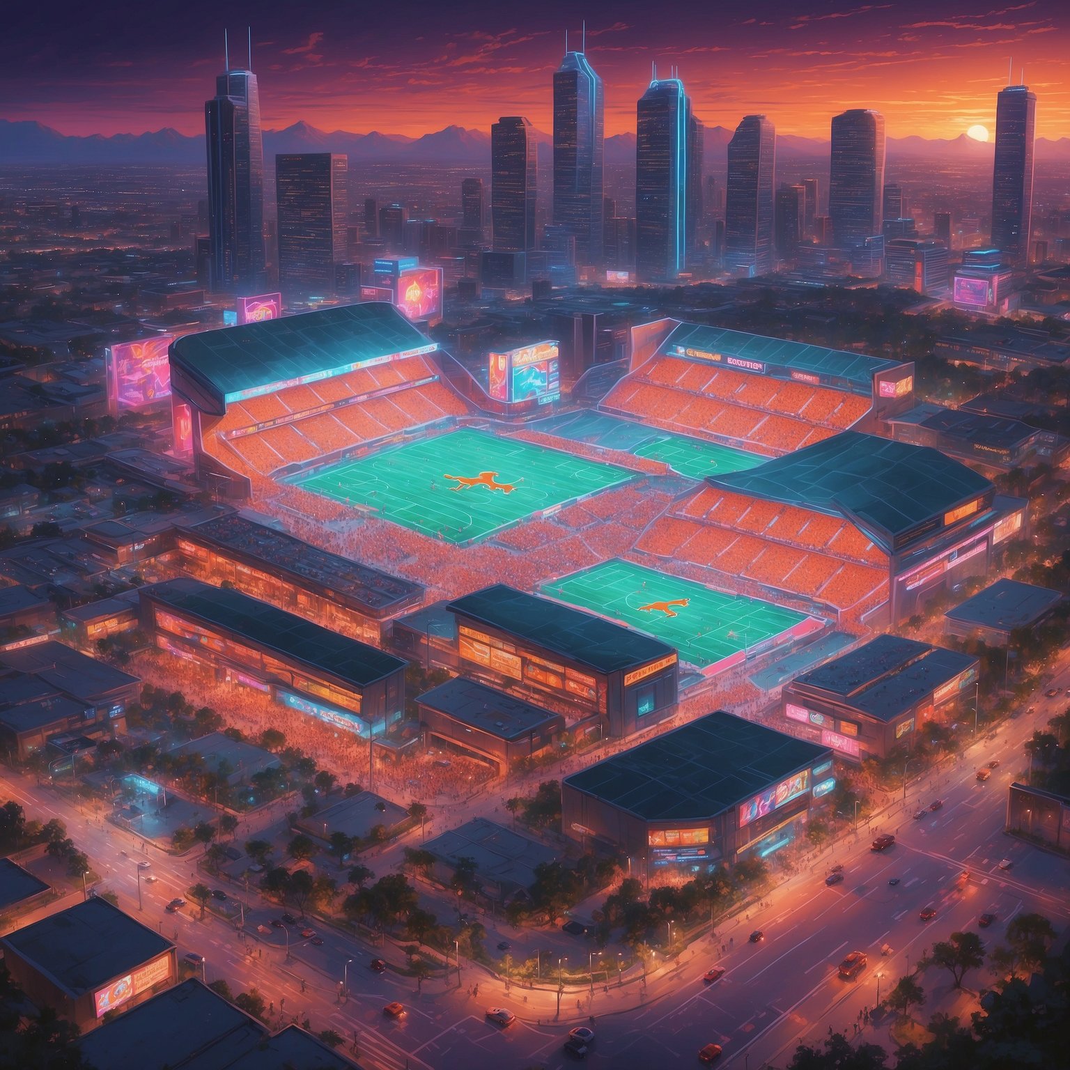 Texas Longhorns Volunteer as On-Call Therapists for Heartbroken Gators in Week 6 - painting of Texas Longhorns football venue