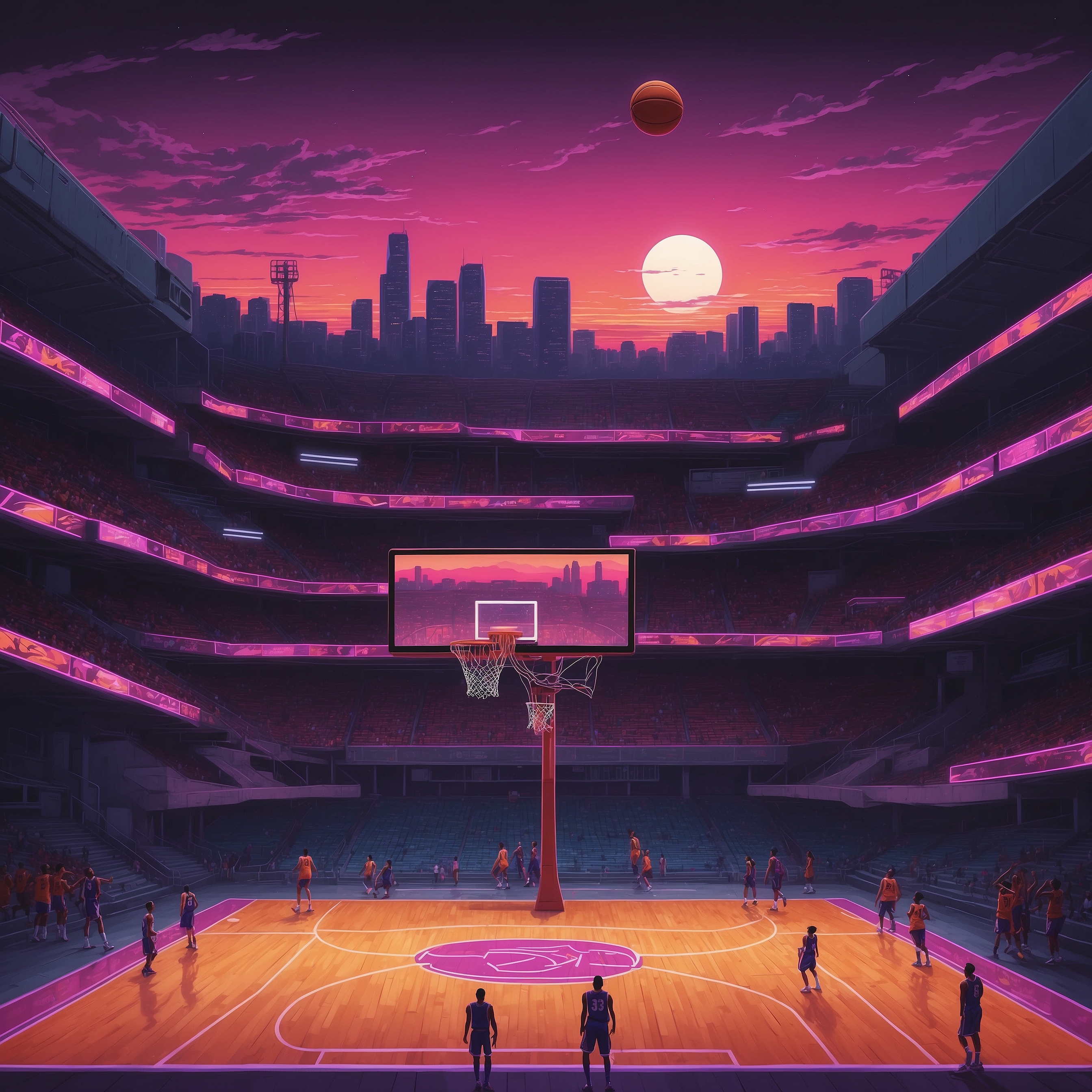 Virginia Tech Basketball Unveils “Totally Guaranteed” Plan to Be Competitive and Intense—Results May Vary - painting of Virginia Tech Hokies basketball venue