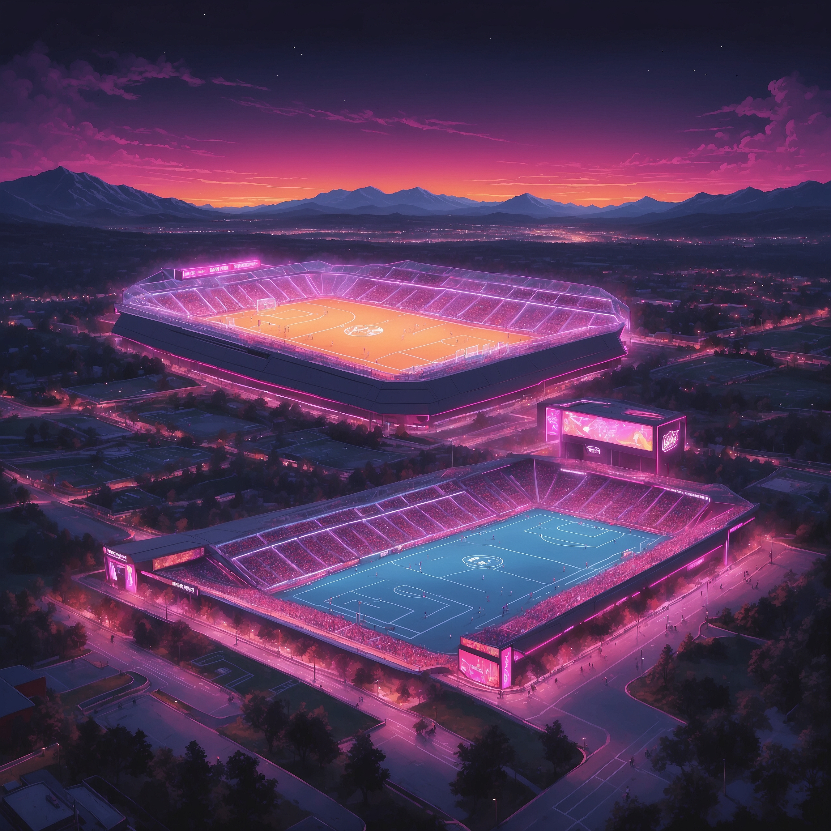 Virginia Tech Men’s Soccer Squad Accidentally Discovers Losing, Credits Boston College for Expert Tutorial - painting of Virginia Tech Hokies soccer venue