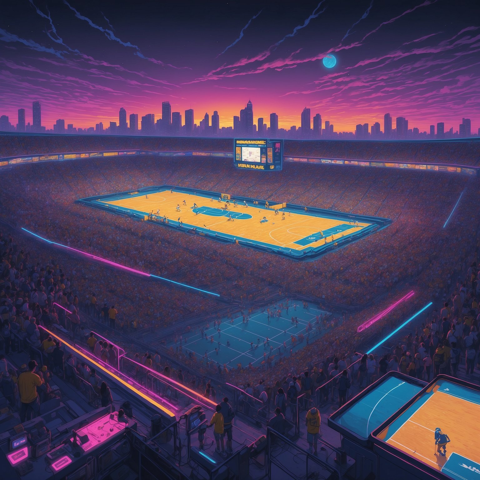 Zach Bryan Outsells the Wolverines, Michigan Stadium Rebrands as Concert Venue - painting of Michigan Wolverines sports venue