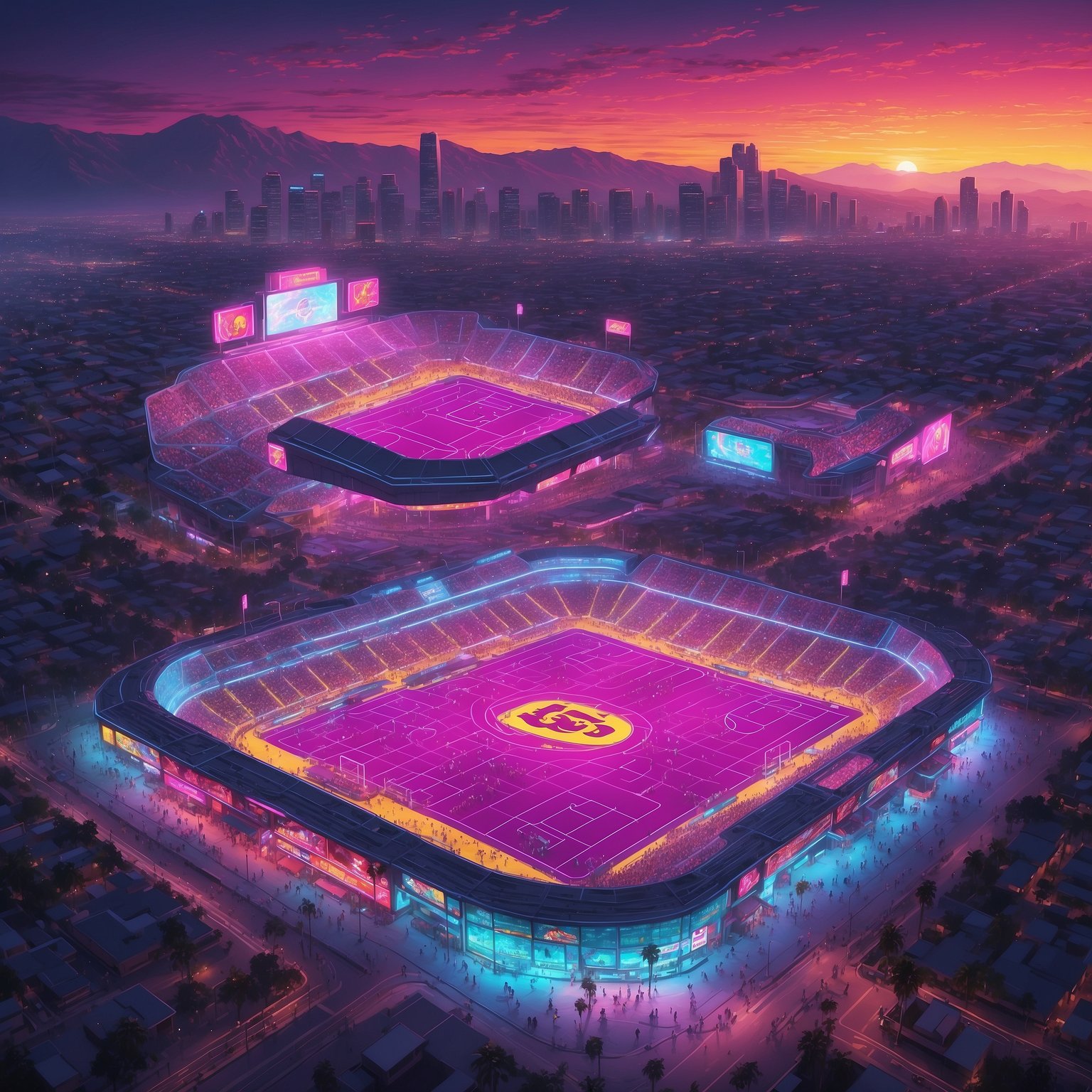 NCAA Sources Report Widespread Panic as Makai Lemon Unilaterally Crowns Himself USC’s Midseason MVP - painting of USC Trojans football venue