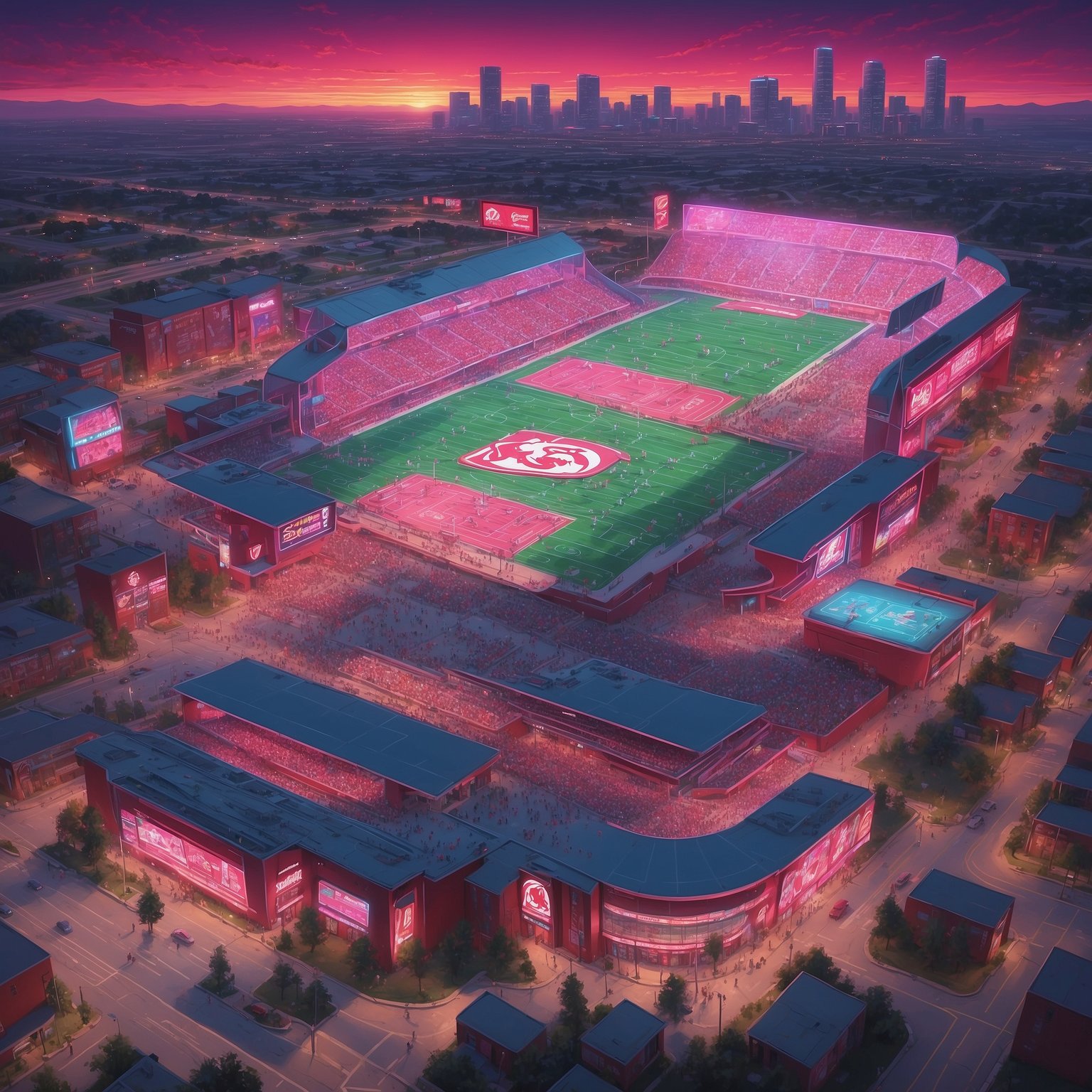 Alabama Defense Declares State of Emergency Over Rogue SEC Superstar Diego Pavia - painting of Alabama Crimson Tide football venue