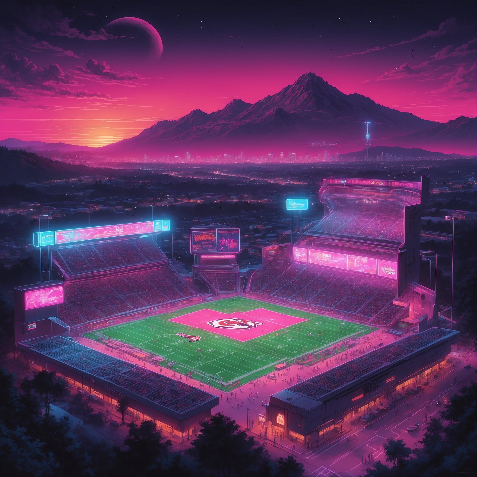 Nation Shocked to Discover Saturday Exists Solely for Georgia Bulldogs vs. Kentucky Wildcats TV Frenzy - painting of Georgia Bulldogs football venue
