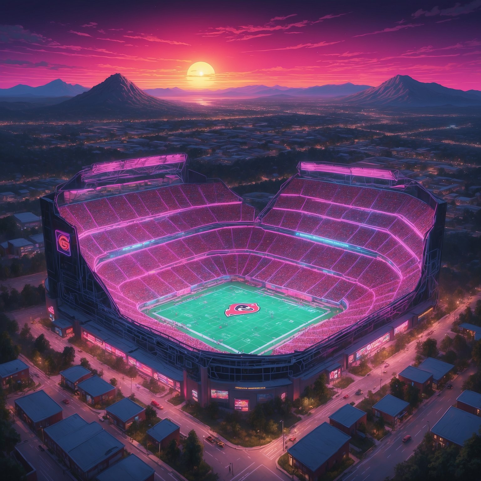 Auburn-Georgia Rivalry Set for Another Nailbiter - painting of Georgia Bulldogs football venue