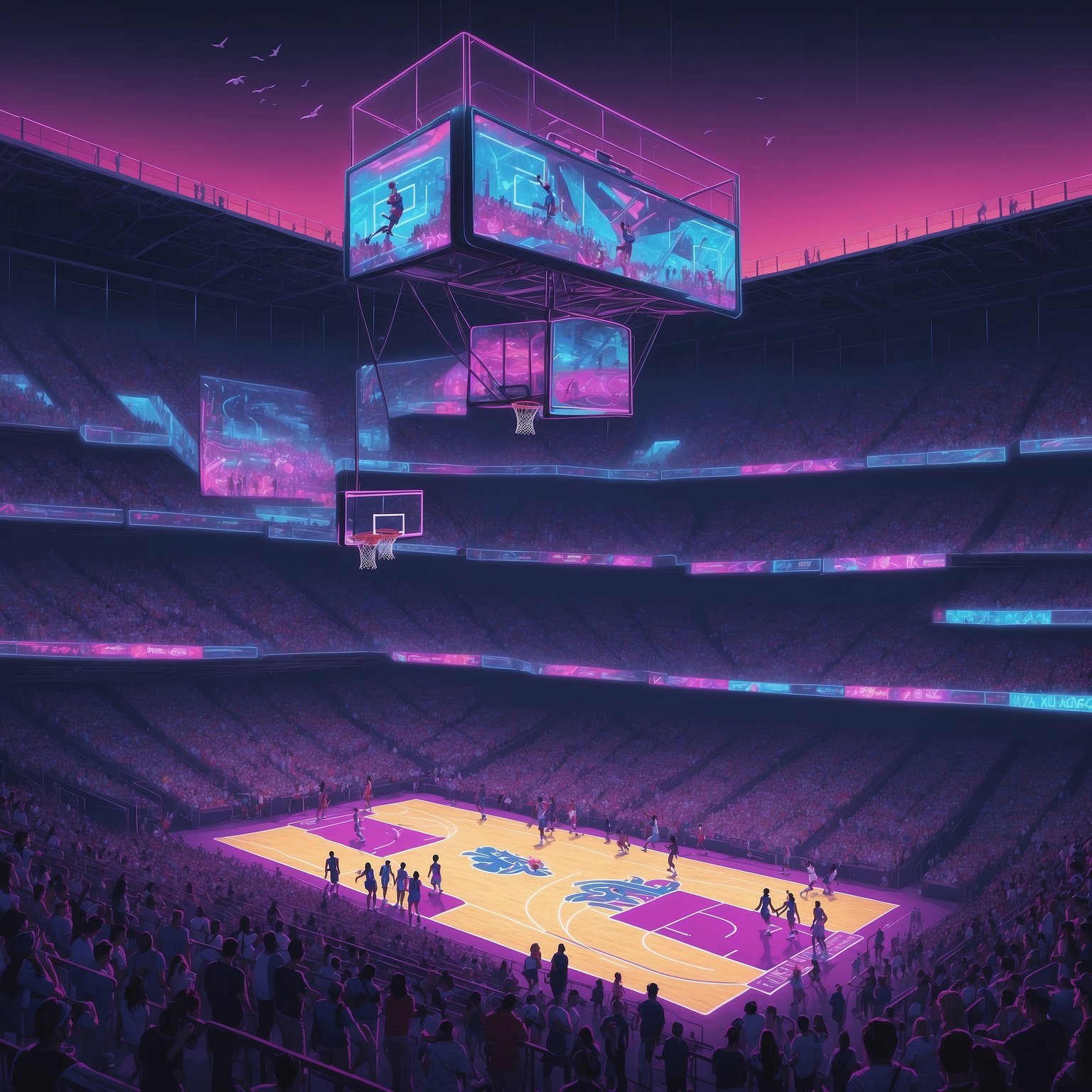 Kentucky Basketball’s Transfer Tactics and Top Recruit - painting of Kentucky Wildcats basketball venue
