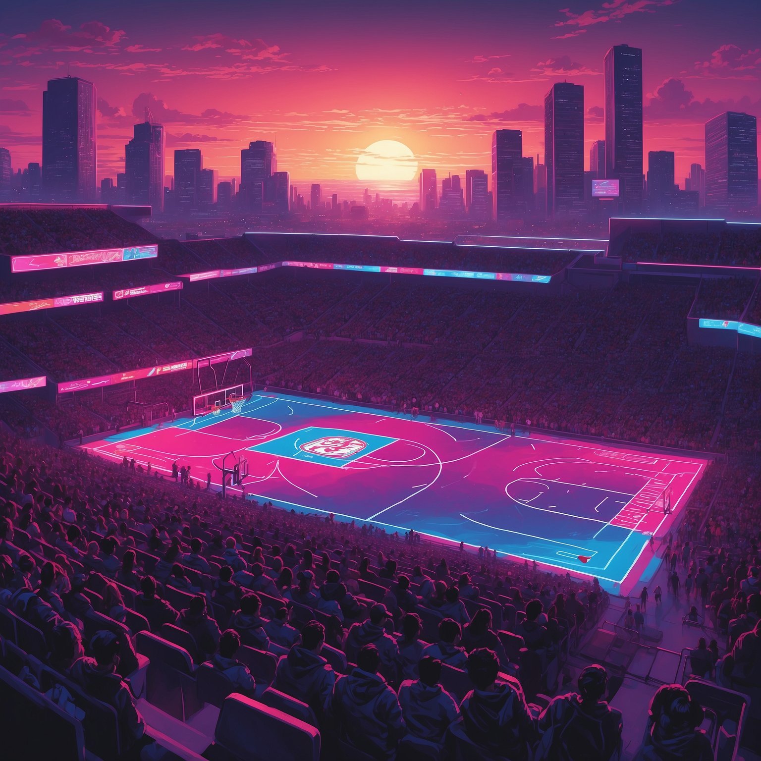 Badgers Breakdown: New Offense, Rivalry & Streaming Guide - painting of Wisconsin Badgers basketball, football venue