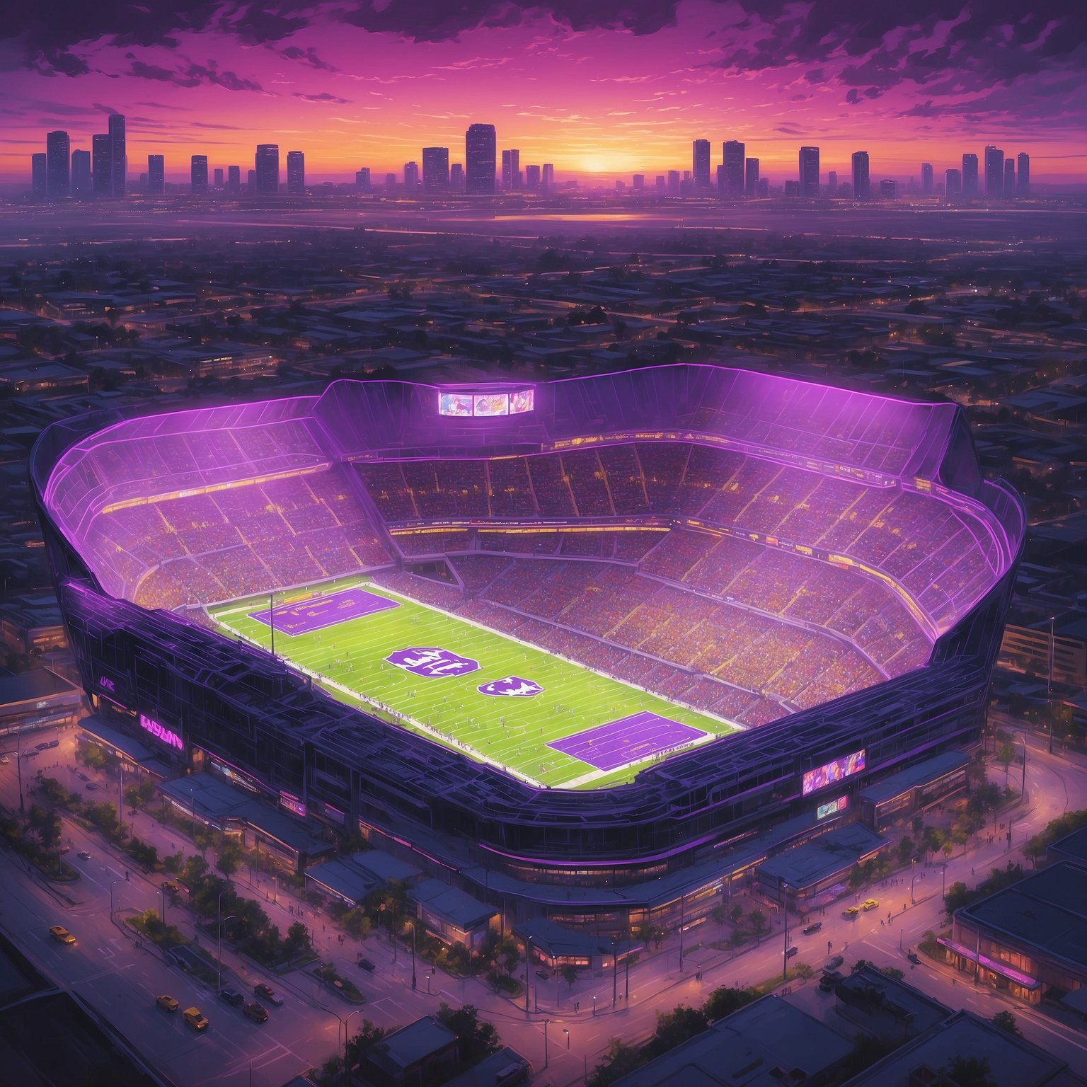 ESPN Analyst Shocked to Remember LSU Football Isn’t Officially Dead After One Loss - painting of LSU Tigers football venue