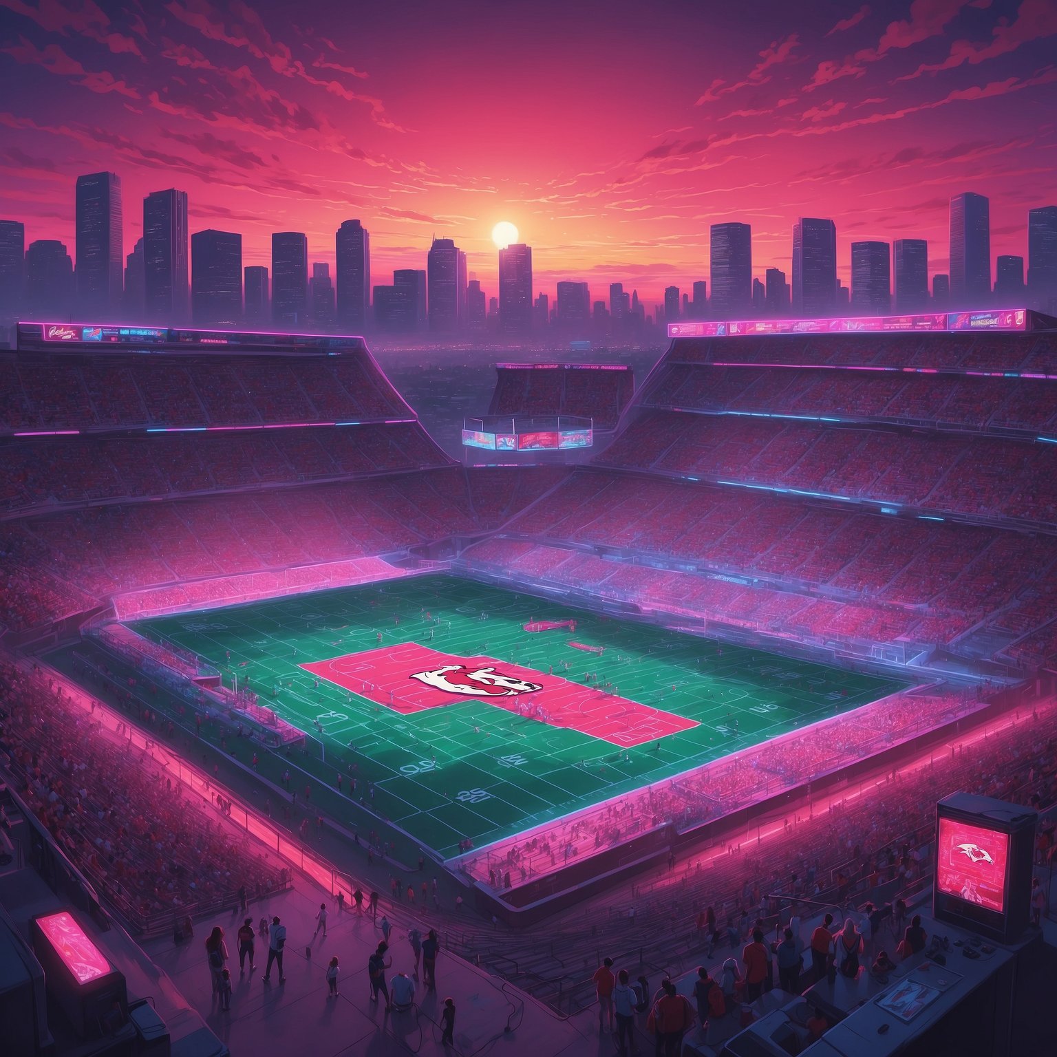 Badgers in Crisis: Alumni Rage and QB Uncertainty - painting of Wisconsin Badgers football venue