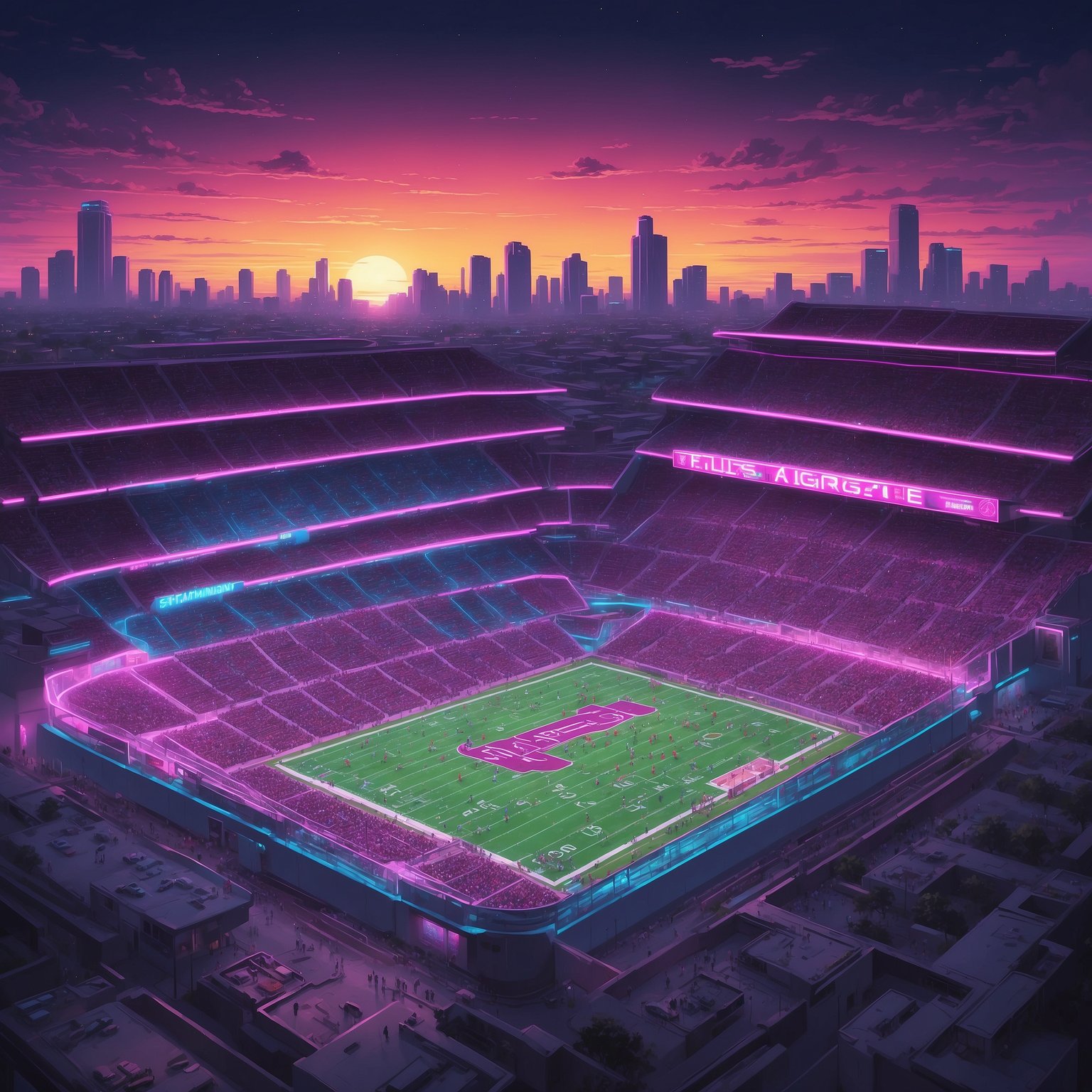 Arkansas' 5 Game-Changers Ready to Stun the Aggies - painting of Texas A&M Aggies football venue
