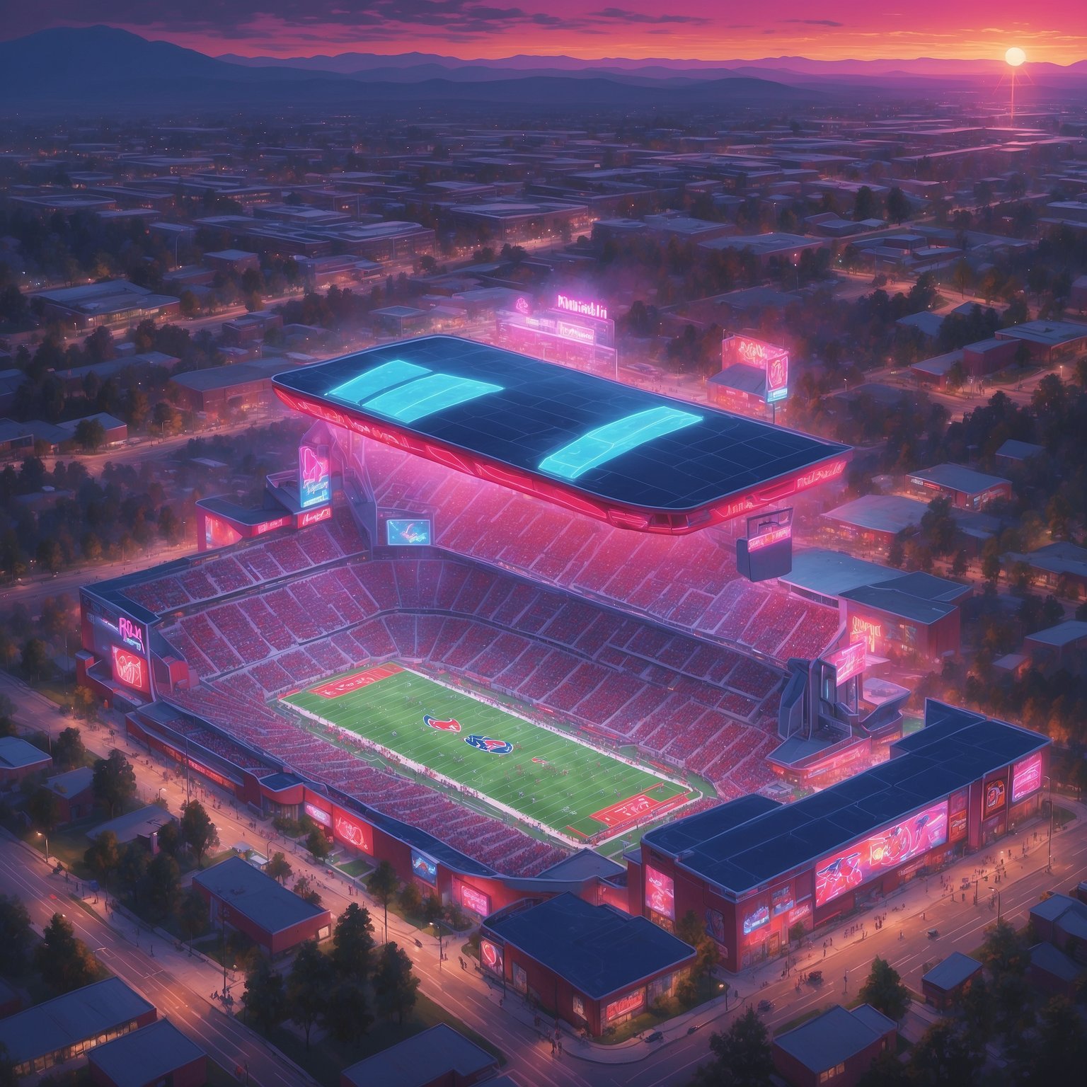 Ole Miss vs Georgia: Predictions and Pregame Jabs - painting of Ole Miss Rebels football venue