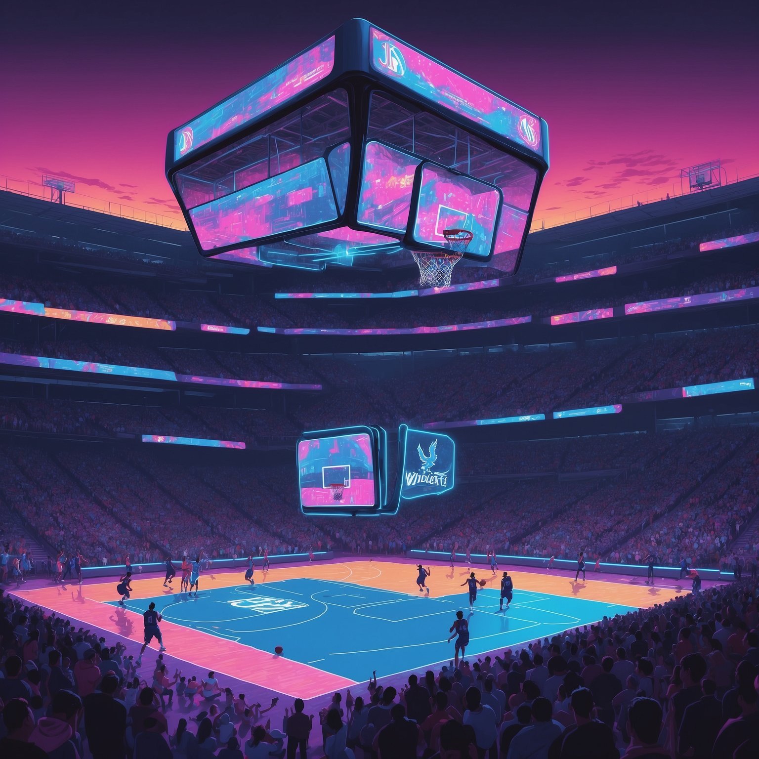 Davis Roasts Duke, Quaintance Snub Fuels Wildcat Fury - painting of Kentucky Wildcats basketball venue