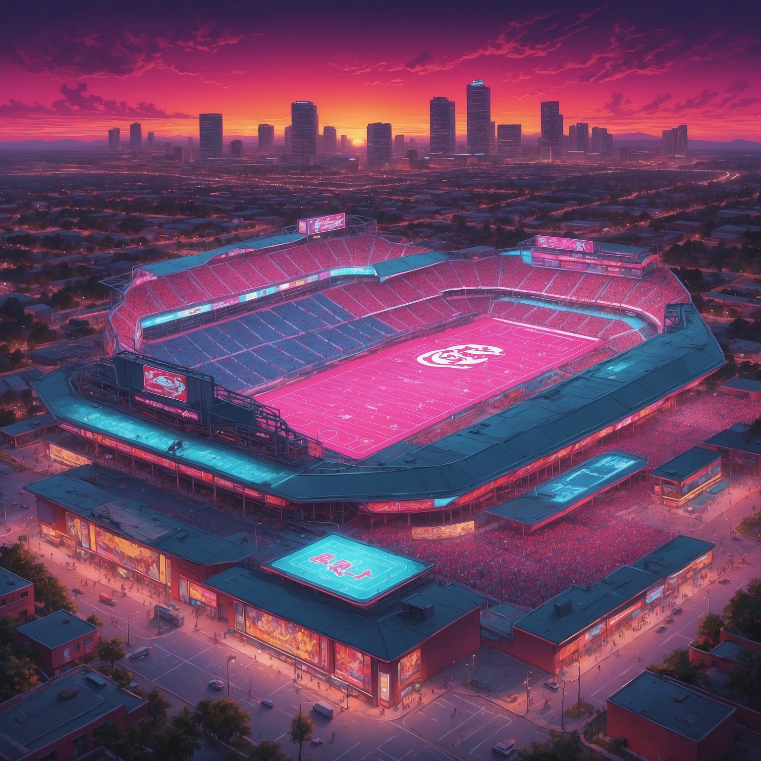 Vanderbilt Coach Schedules a Thesis Defense on Alabama’s ‘NFL-Style’ Offense - painting of Alabama Crimson Tide football venue