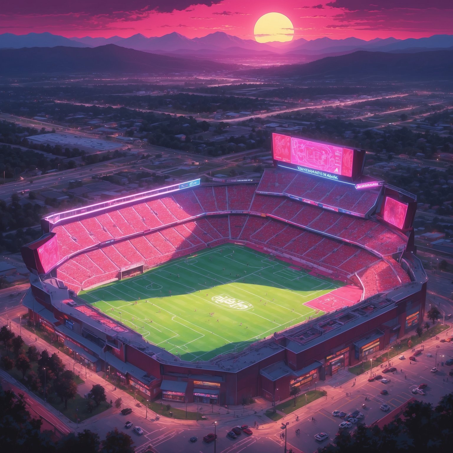 Interim Coach Shakeup & Weekend Scrimmage Lessons - painting of Arkansas Razorbacks football, baseball venue
