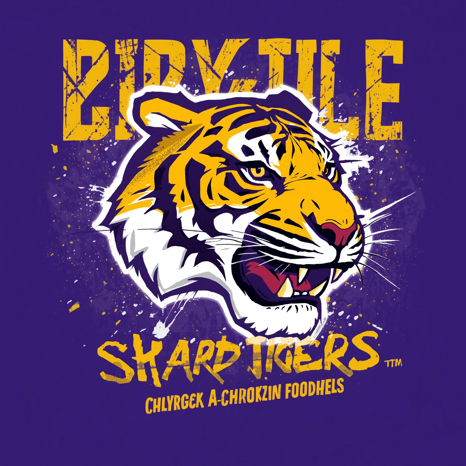 LSU Eyes Top WR Recruit and Commodores Showdown - painting of LSU Tigers football venue