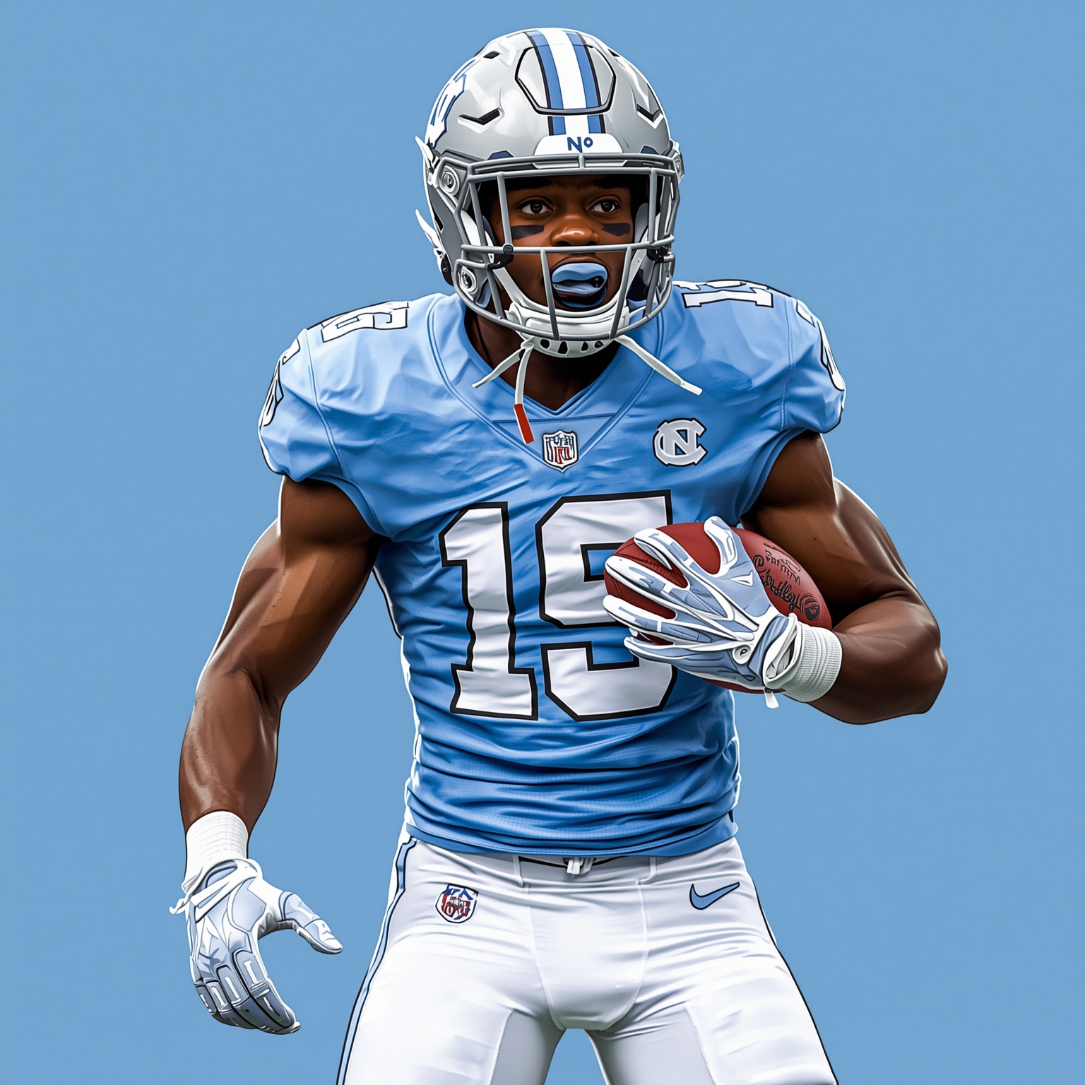 Tar Heels’ Top CB Flip and Gritty Defensive Line Insights - painting of North Carolina Tar Heels football venue
