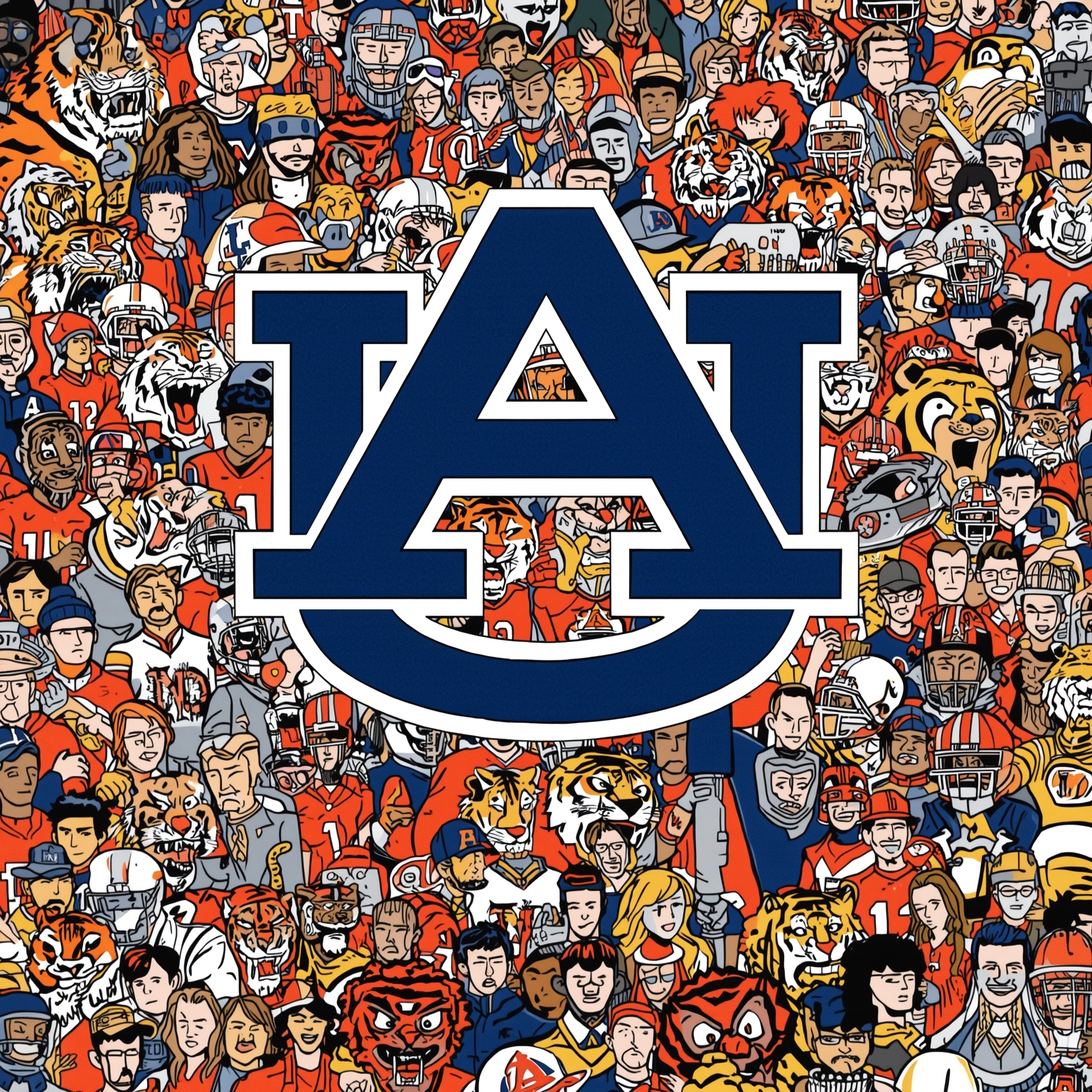 Auburn’s Missouri Showdown: Recruiting & Game Strategy - painting of Auburn Tigers football venue