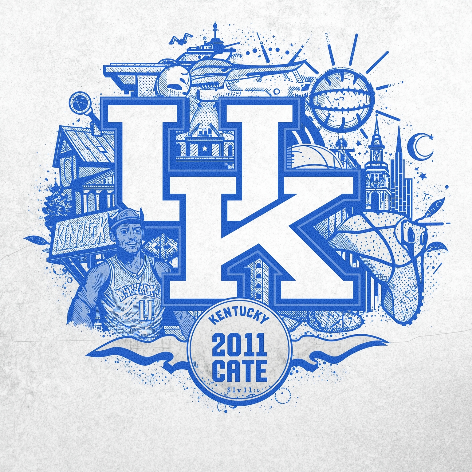 Kentucky Basketball Gears Up with Speed and Sharpshooters - painting of Kentucky Wildcats basketball venue