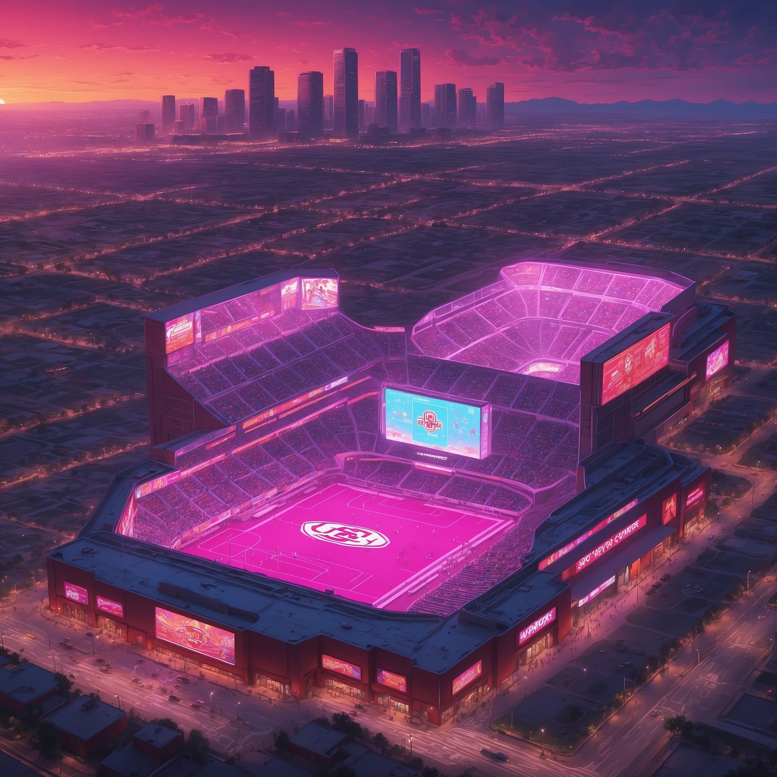Oklahoma Coach Brent Venables Warns Kent State’s Golden Flashes Might Actually Be Radioactive - painting of Oklahoma Sooners football venue