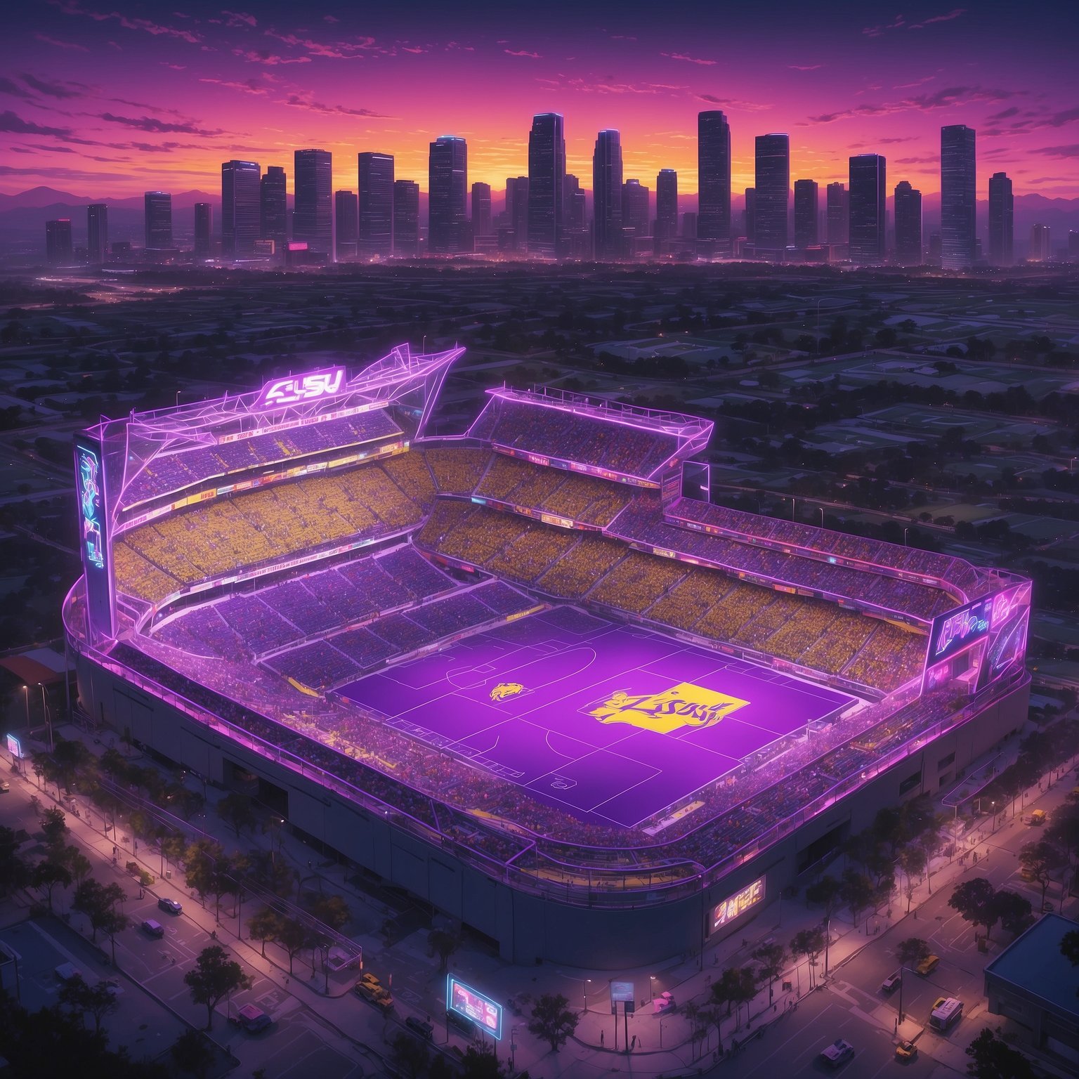 Nation’s Top Cornerback Demands All-You-Can-Eat Chick-fil-A as LSU, Ohio State, Alabama, and Notre Dame Flash Plastic - painting of LSU Tigers football venue