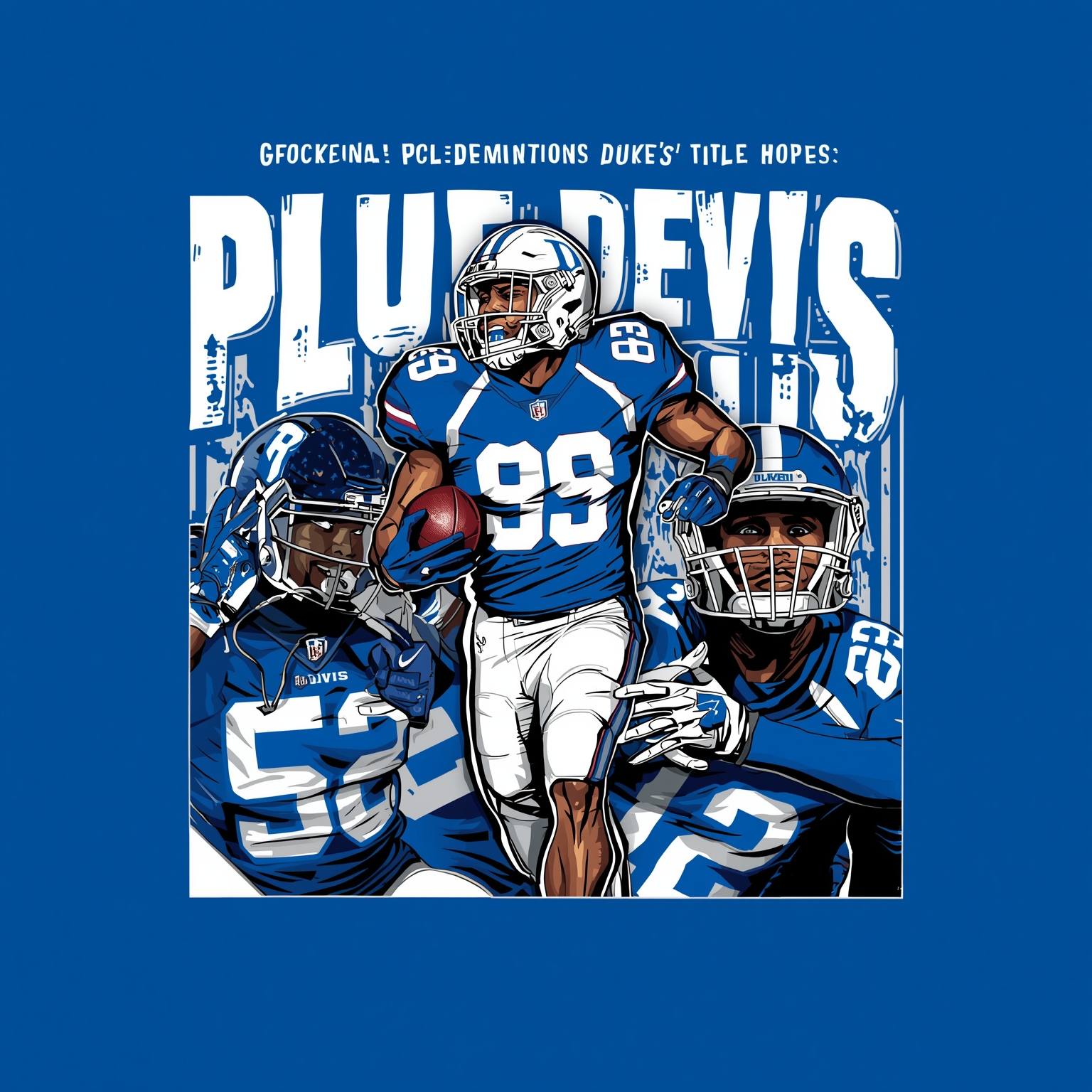 Georgia Tech’s ACC Domination Dashes Duke’s Title Hopes - painting of Duke Blue Devils football venue