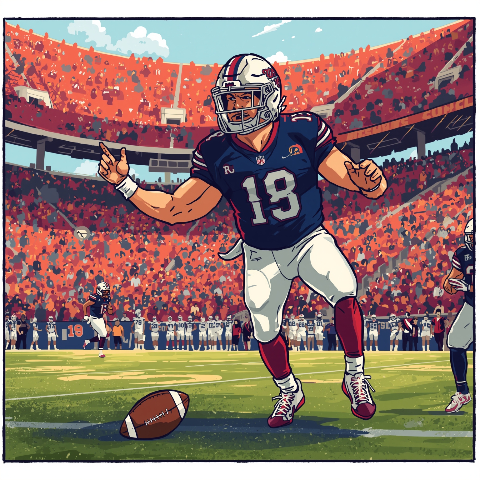 Lane Kiffin’s Coaching Rumor Mill Never Stops - painting of Ole Miss Rebels football venue