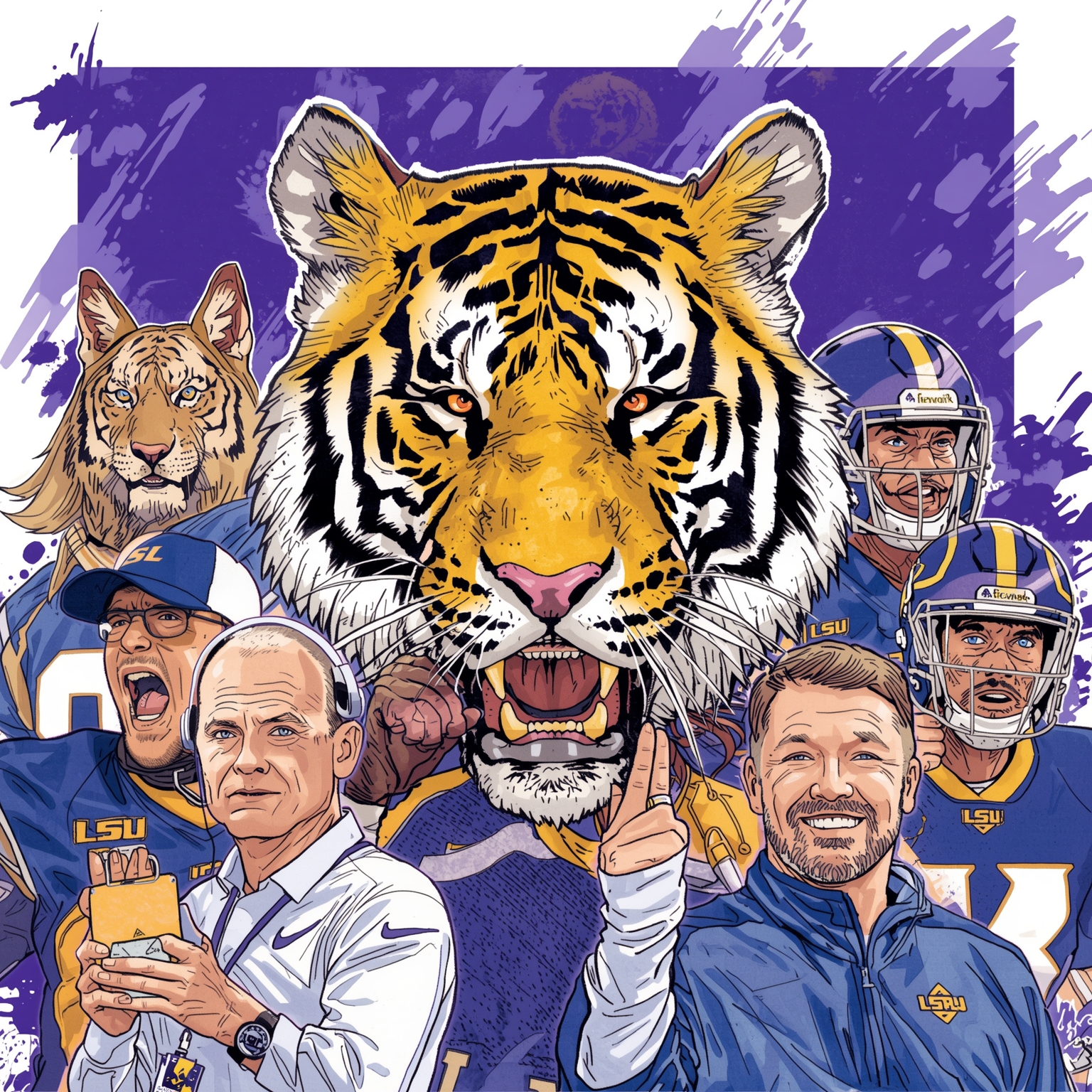 LSU’s Coaching Sweepstakes and Tide Matchup Forecast - painting of LSU Tigers football venue
